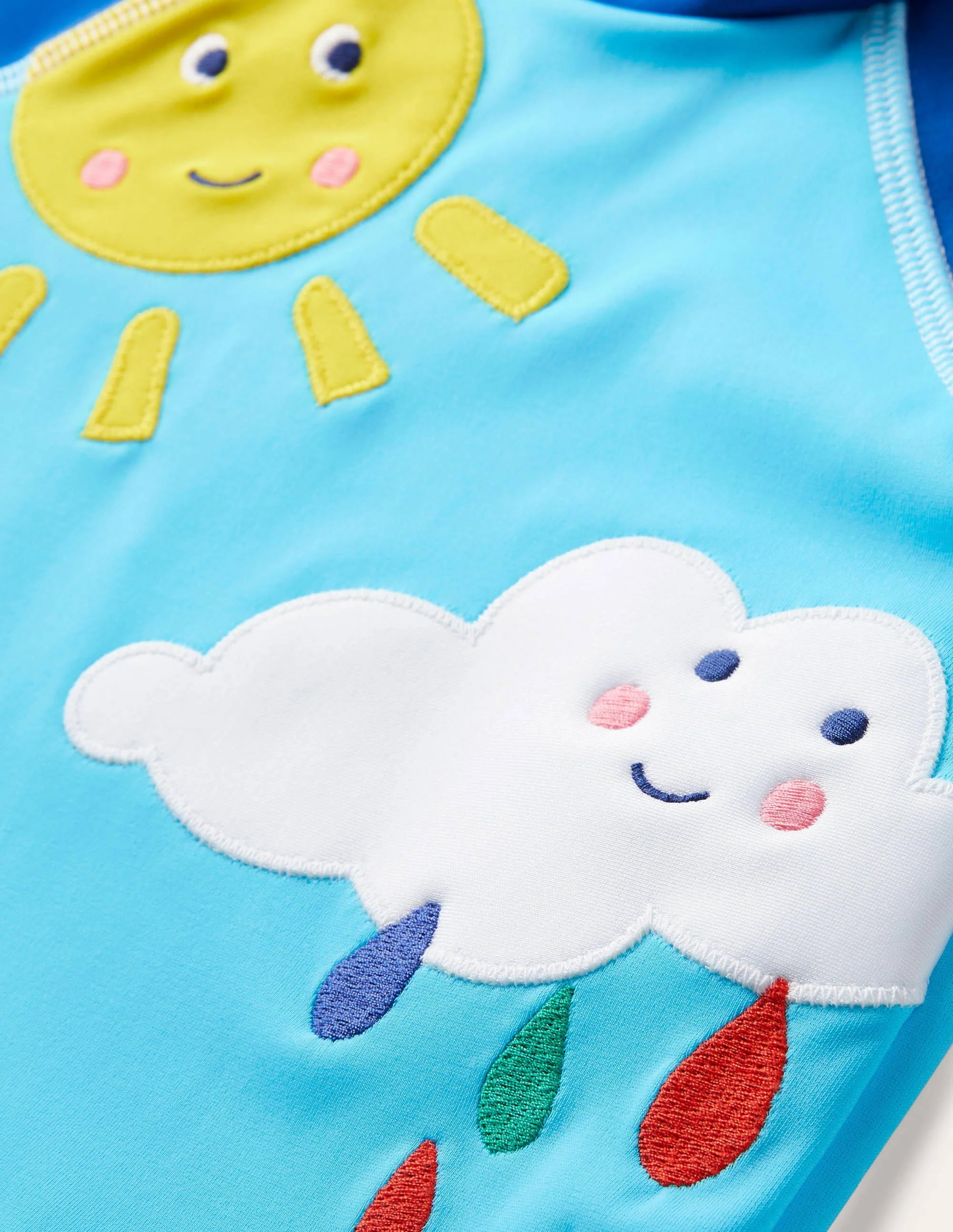 Badeset mit USF-Langarmshirt-Wasserblau - Image 3