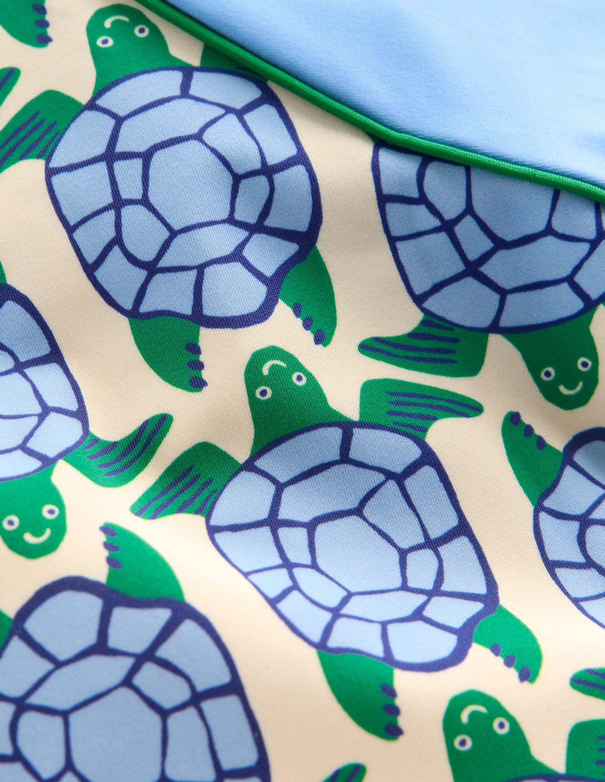 Badeshirt-Set-Blau Geo Schildkröten - Image 3