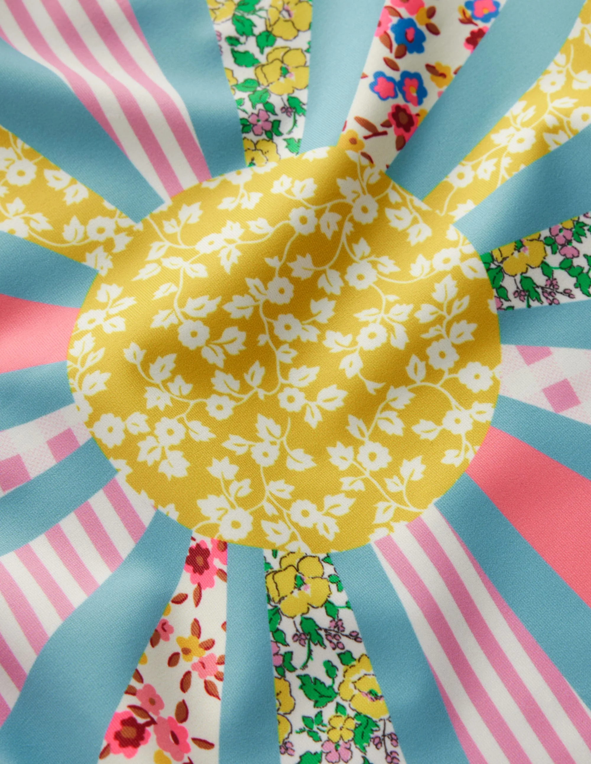 Badeshirt-Set mit Logo-Rosa Patchwork Sonne - Image 3