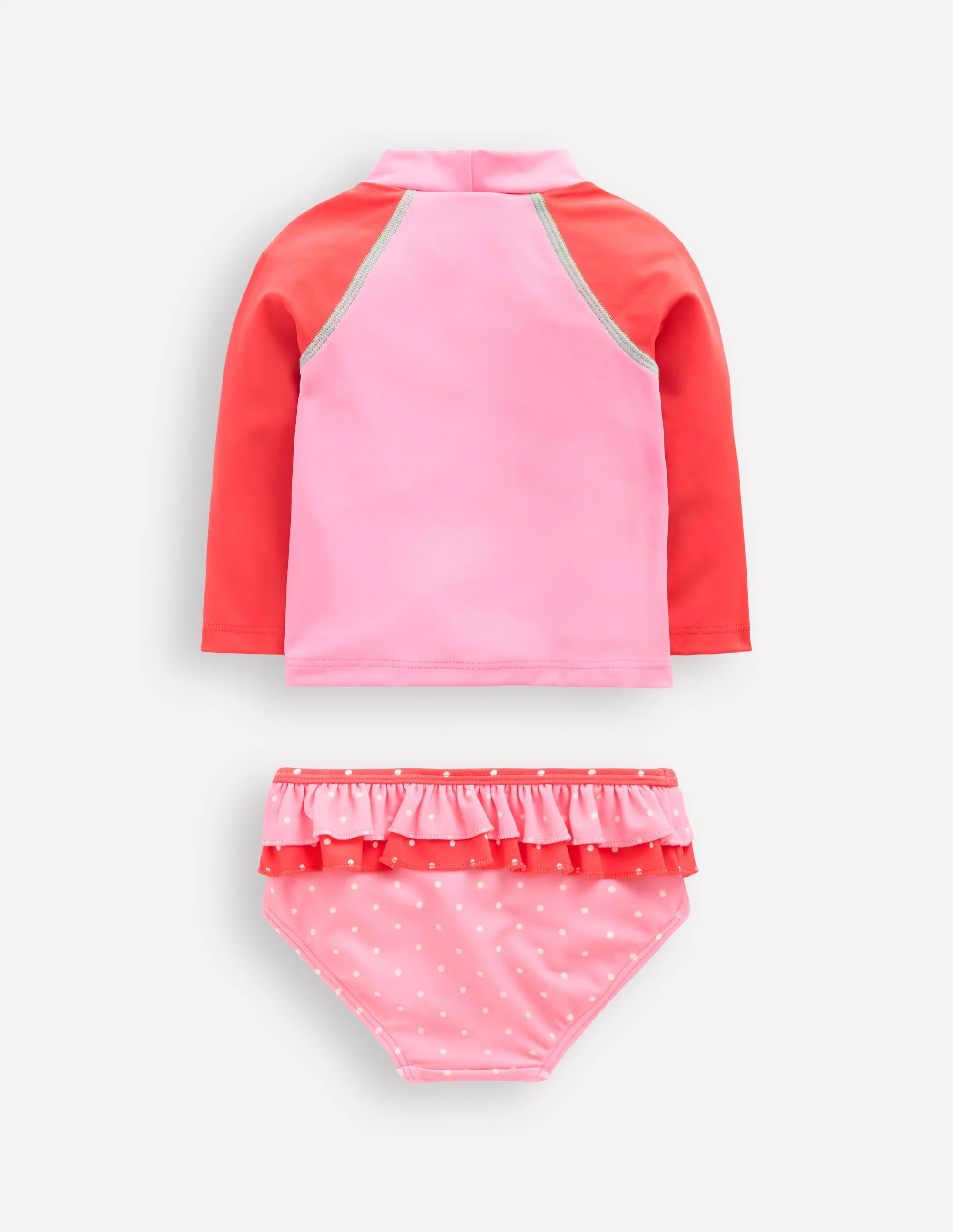 Badeshirt-Set mit Rüschen-Kaugummirosa Erdbeere - Image 2