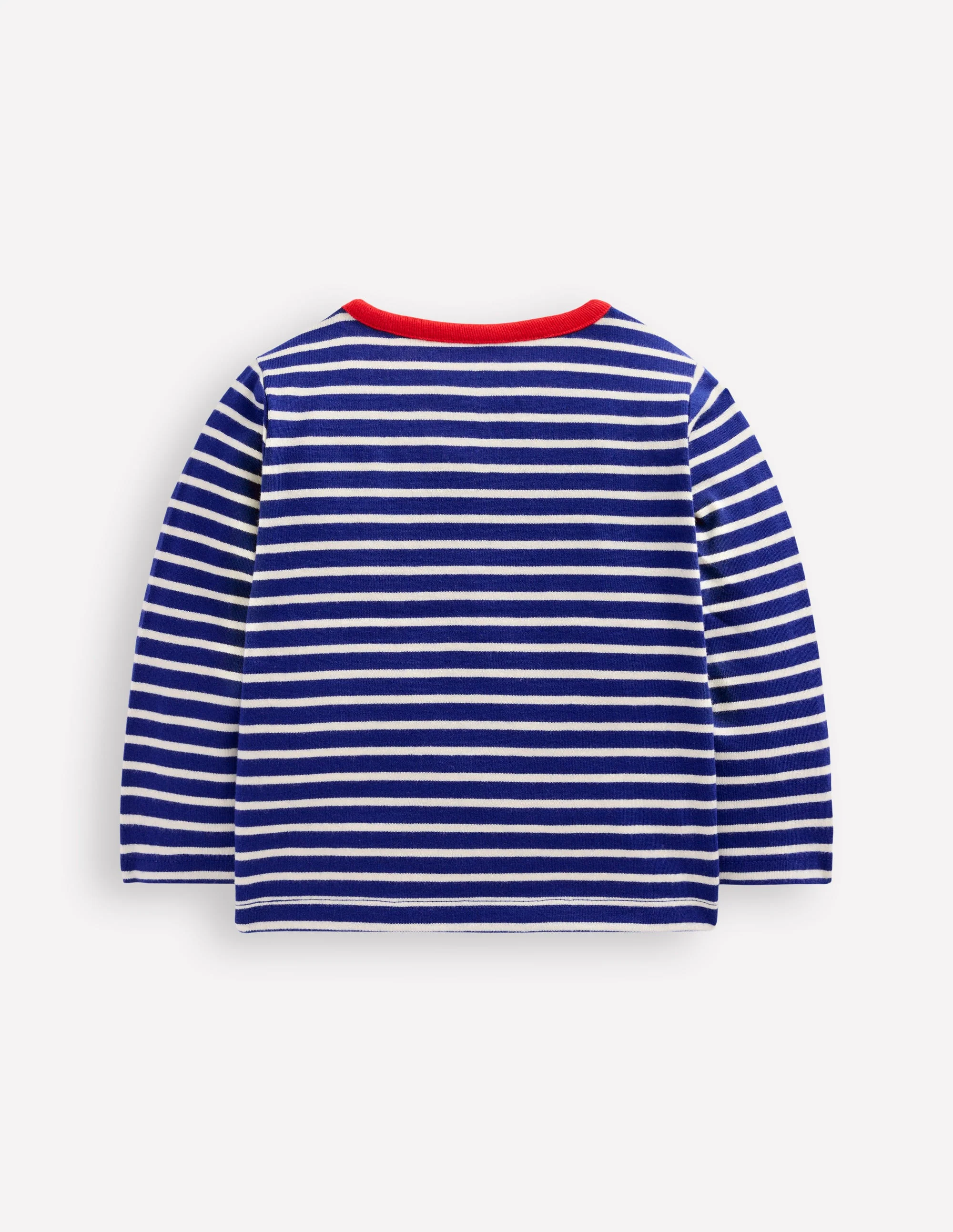 Baumwoll-Langarmshirts im Doppelpack-Blau/Weiß Streifen - Image 2