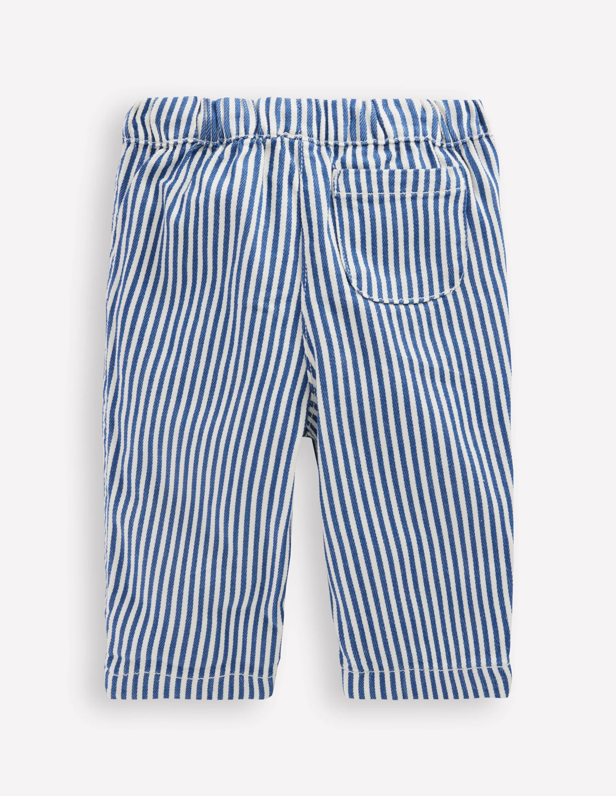 Baumwollhose zum Hineinschlüpfen-Blau und Naturweiß Gestreift - Image 2
