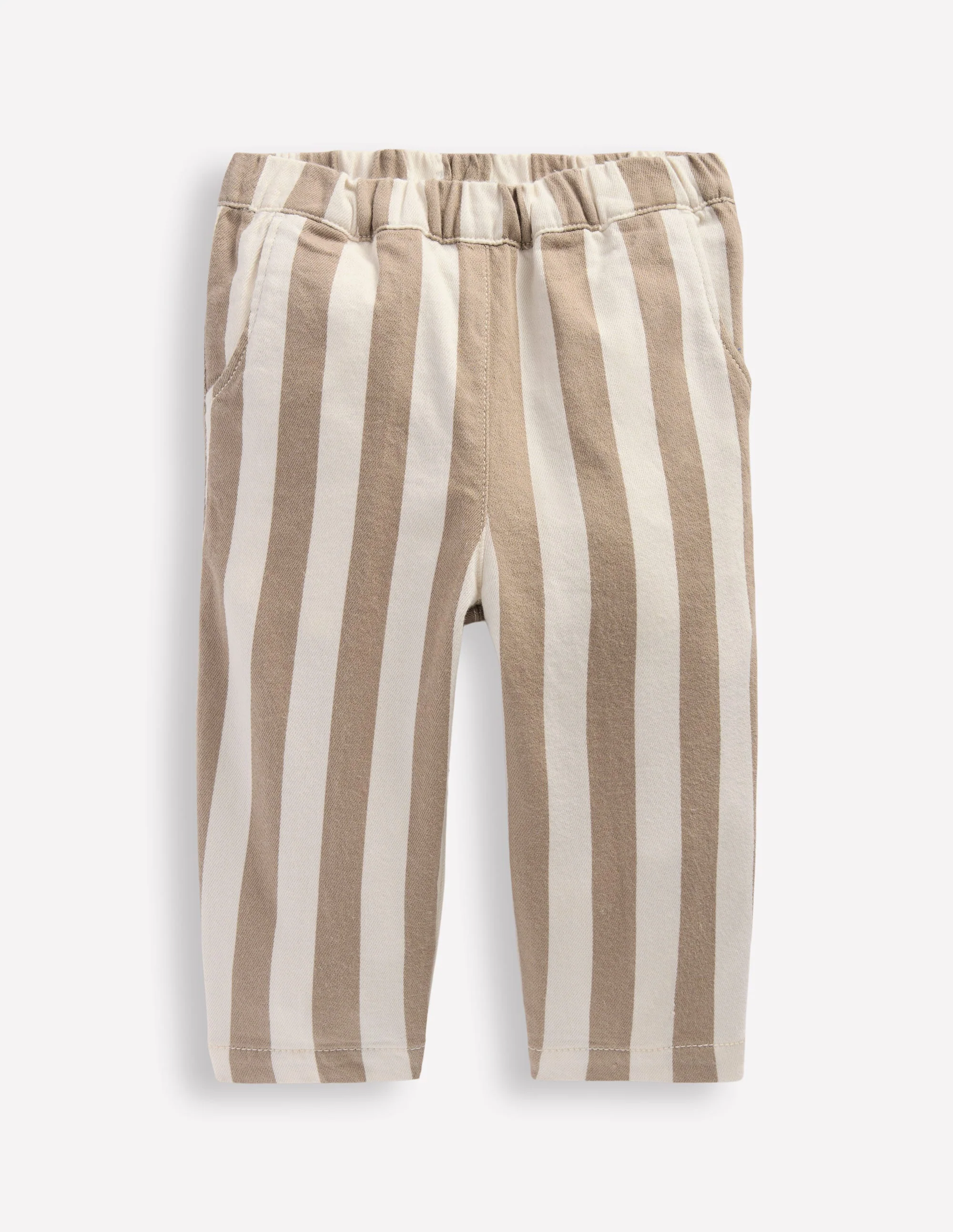 Baumwollhose zum Hineinschlüpfen-Neutral Streifen