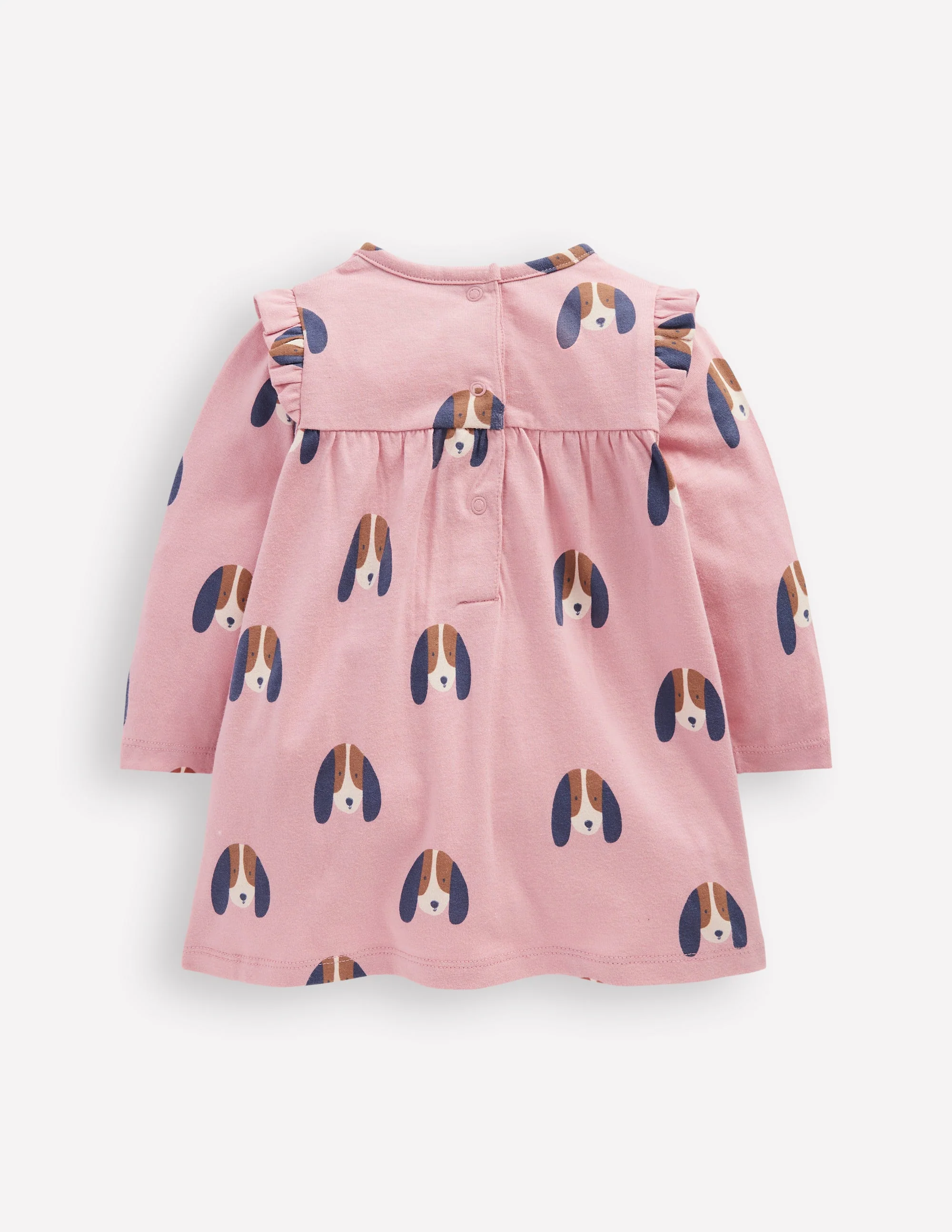 Bedrucktes Jerseykleid-Zuckerwattenrosa Hunde - Image 2