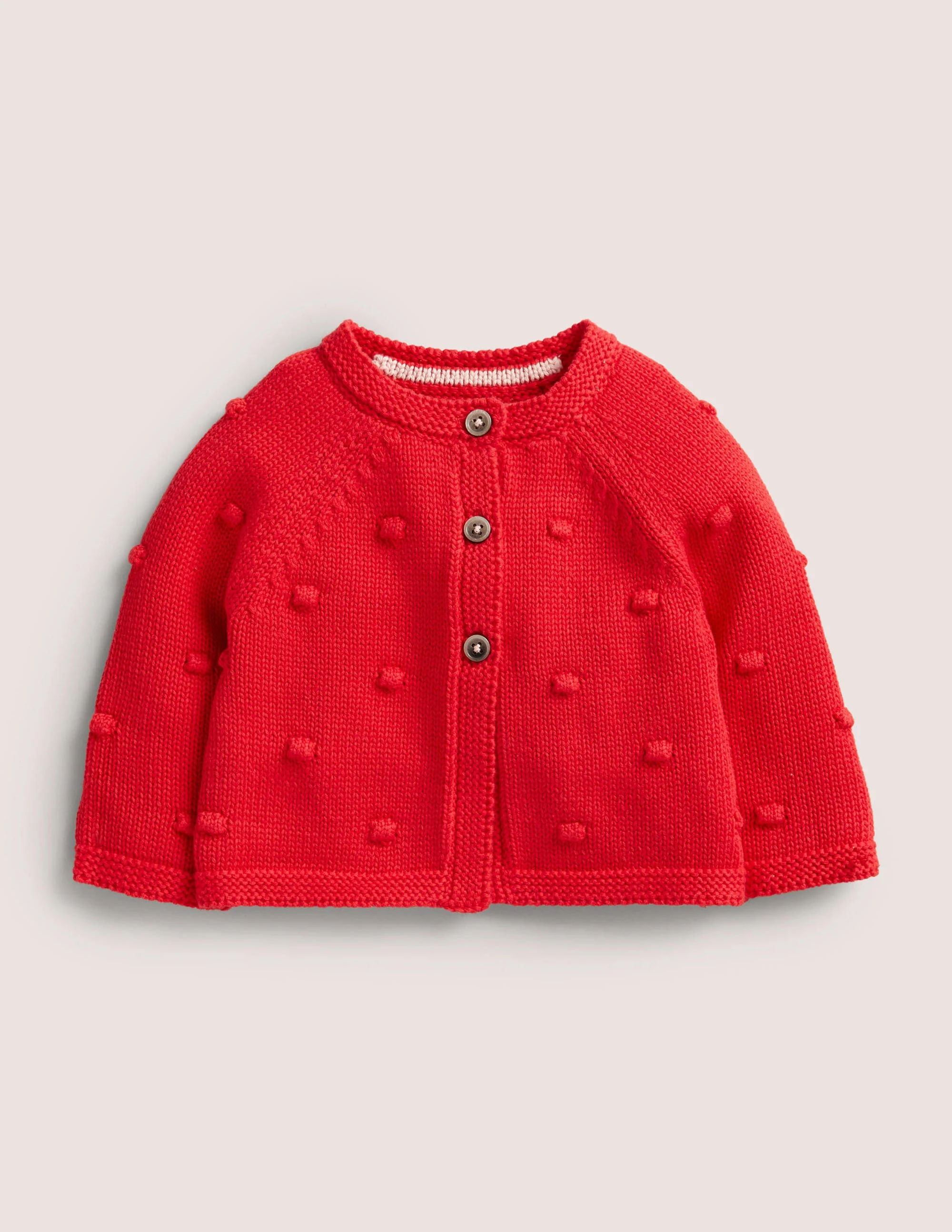 Bequemer Cardigan mit Bommeln-Rockabilly-Rot