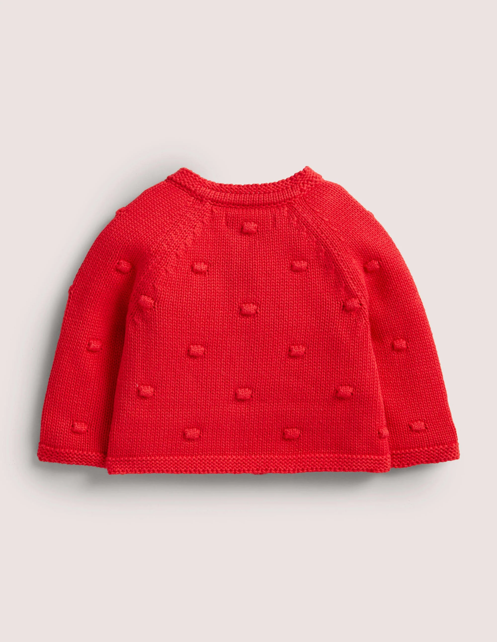 Bequemer Cardigan mit Bommeln-Rockabilly-Rot - Image 2