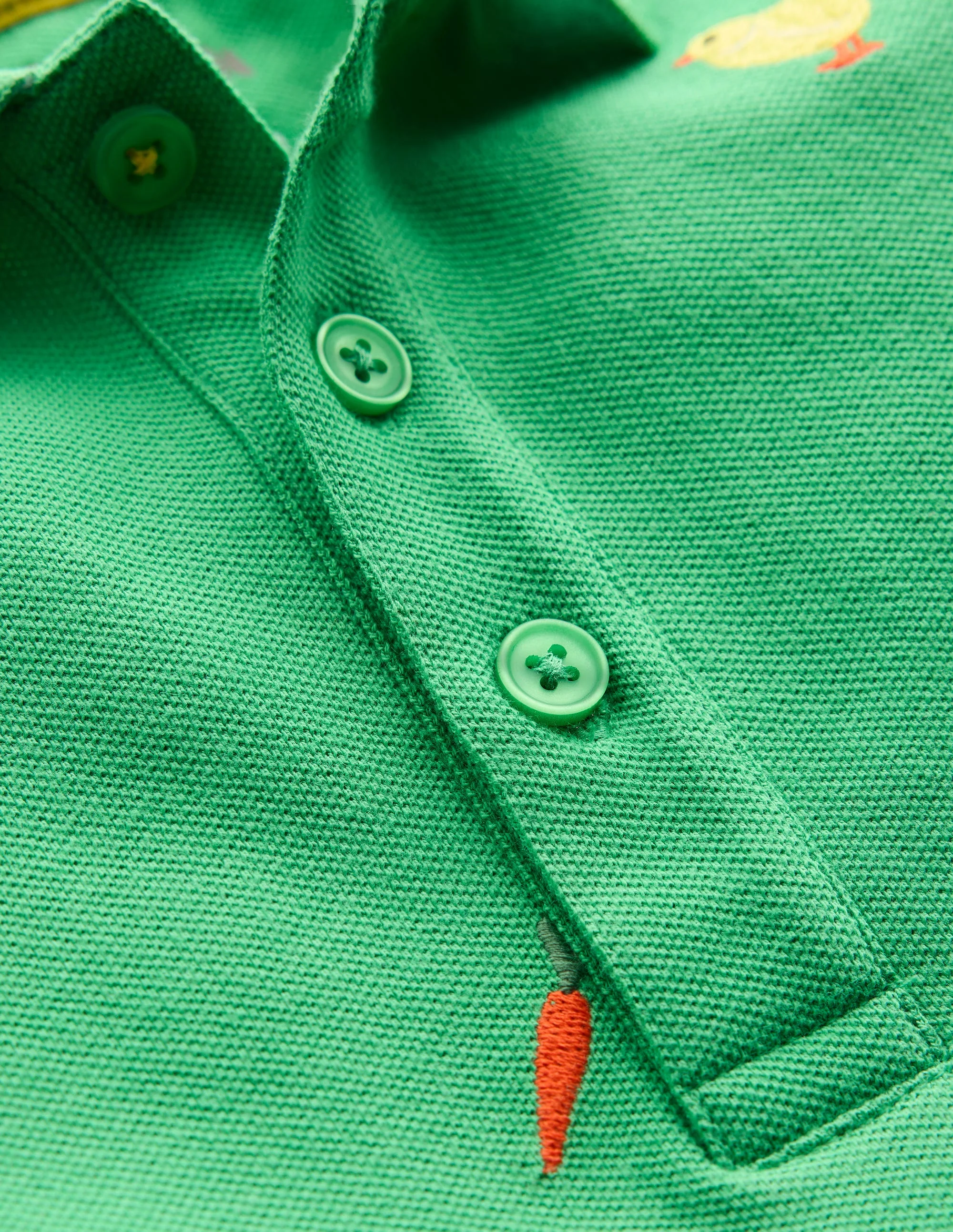 Besticktes Polohemd-Aloe Grün - Image 3