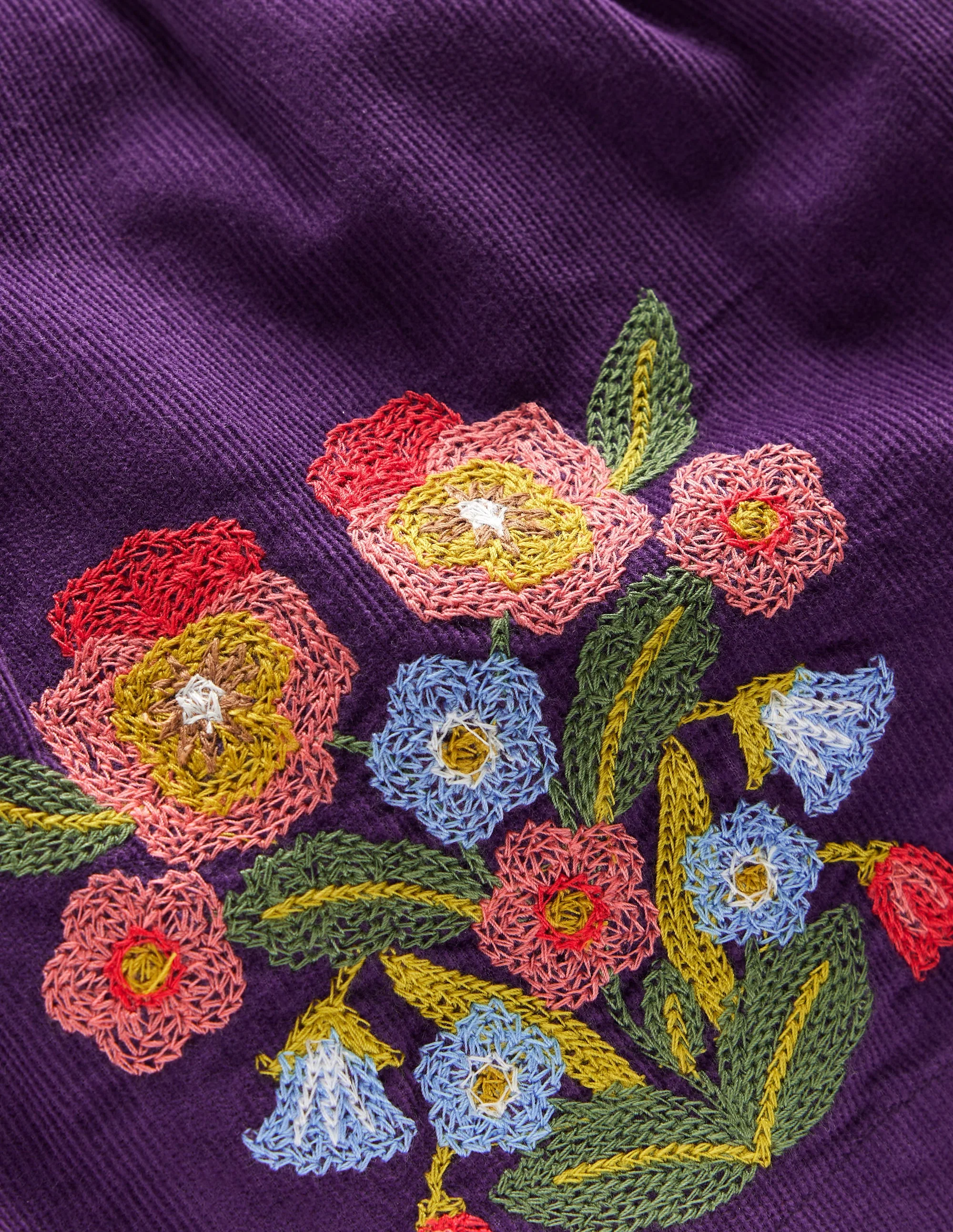 Besticktes Schürzenkleid-Set-Mystisches Violett - Image 3