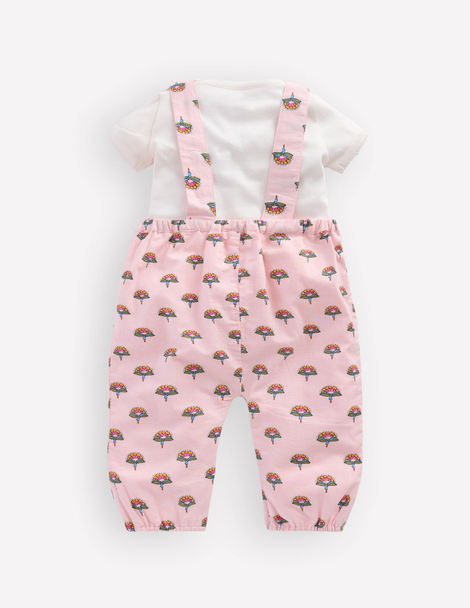 Besticktes Strampler-Set-Rosa Elefant - Image 2