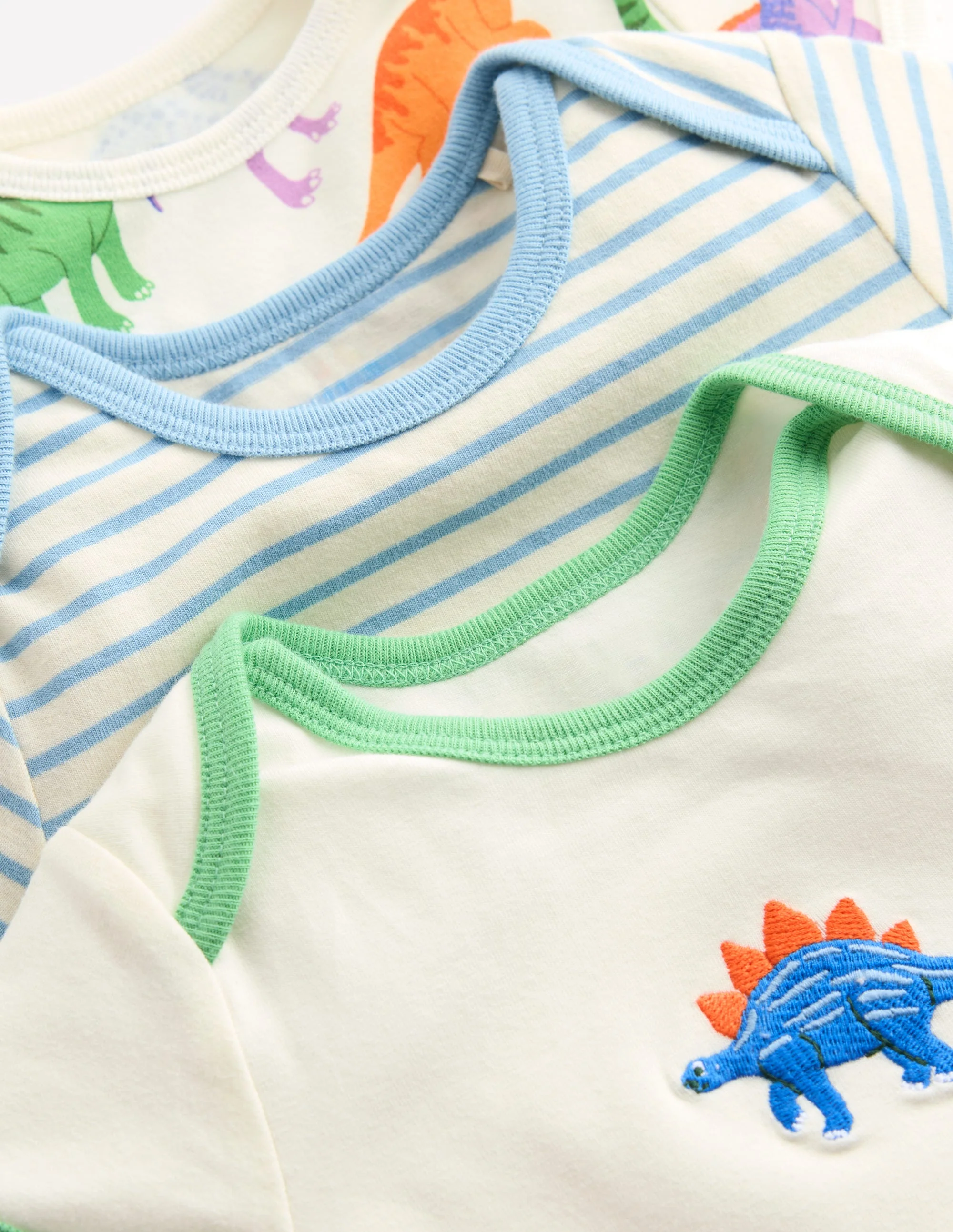 Bodys mit Dinosaurier-Motiv im 3er-Pack-Bunt, Dinosaurier - Image 3