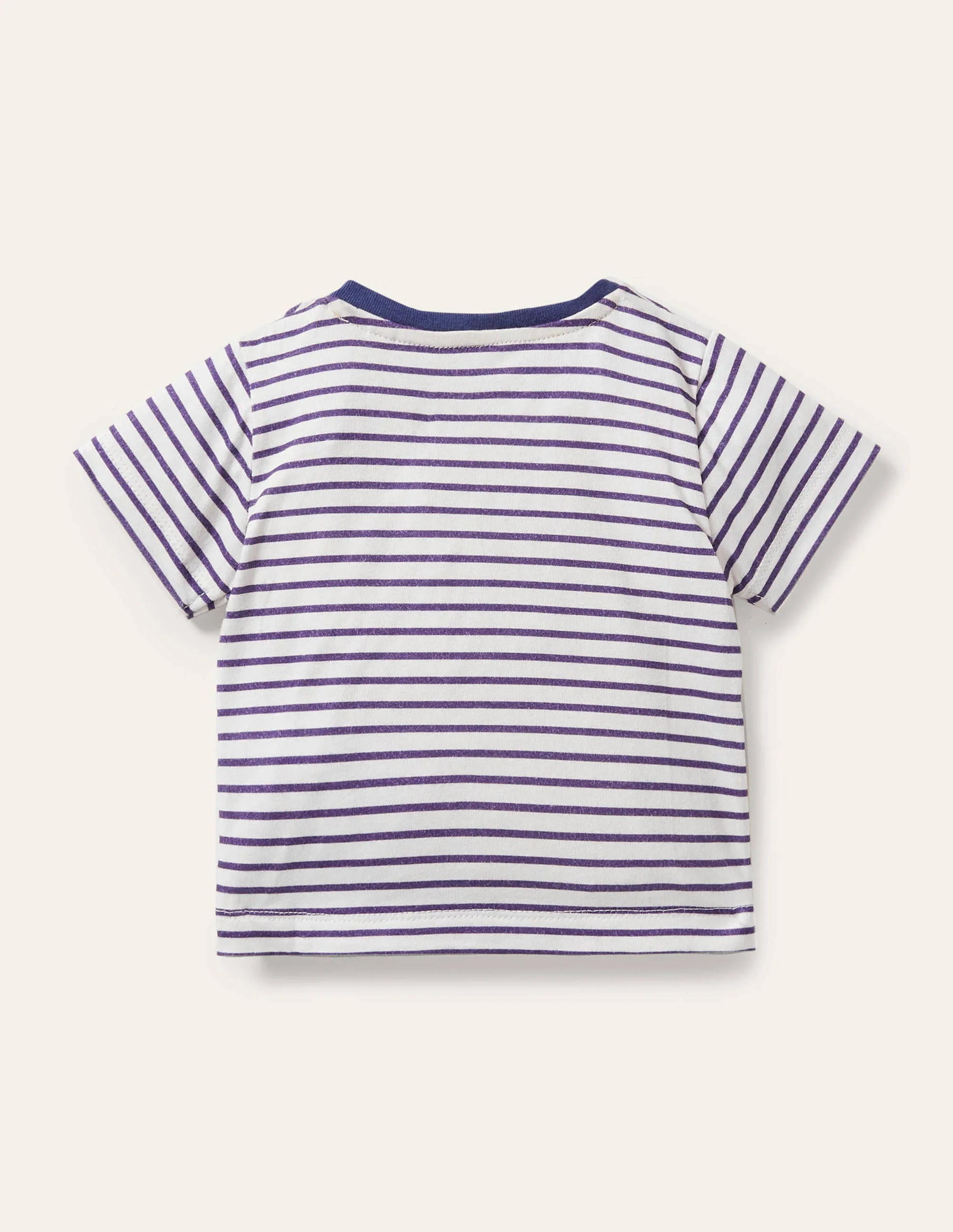 Bretonshirt mit Applikation-Naturweiß/Segelblau, Eis - Image 2