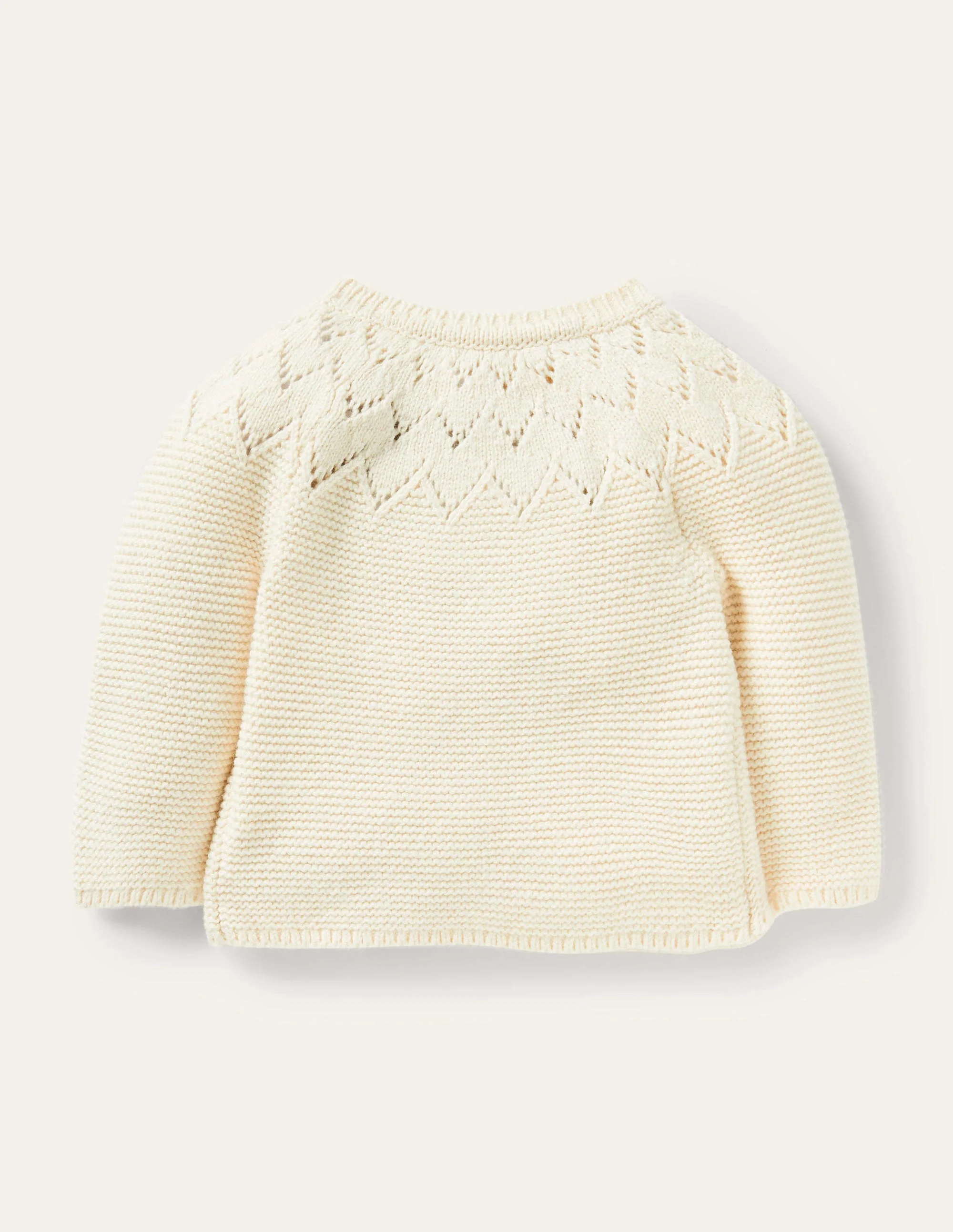 Cardigan für Neugeborene-Ecru Meliert - Image 2