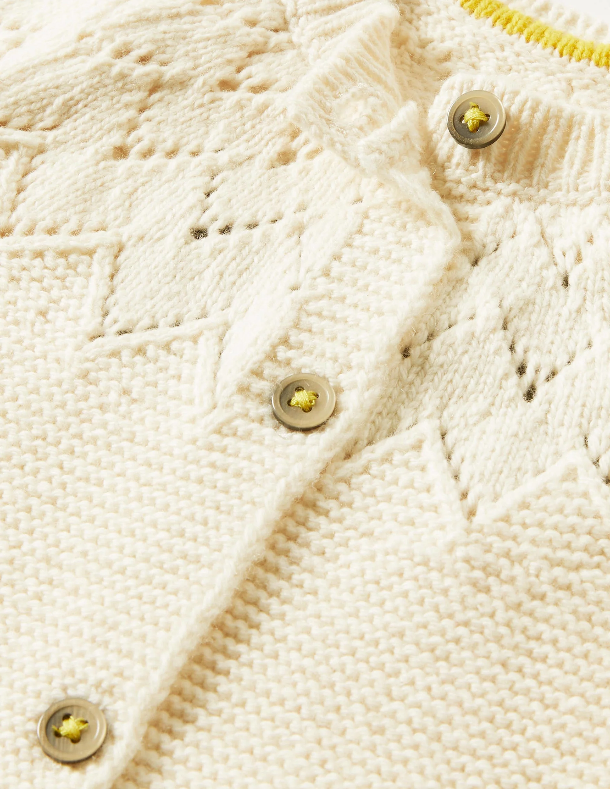 Cardigan für Neugeborene-Ecru Meliert - Image 3