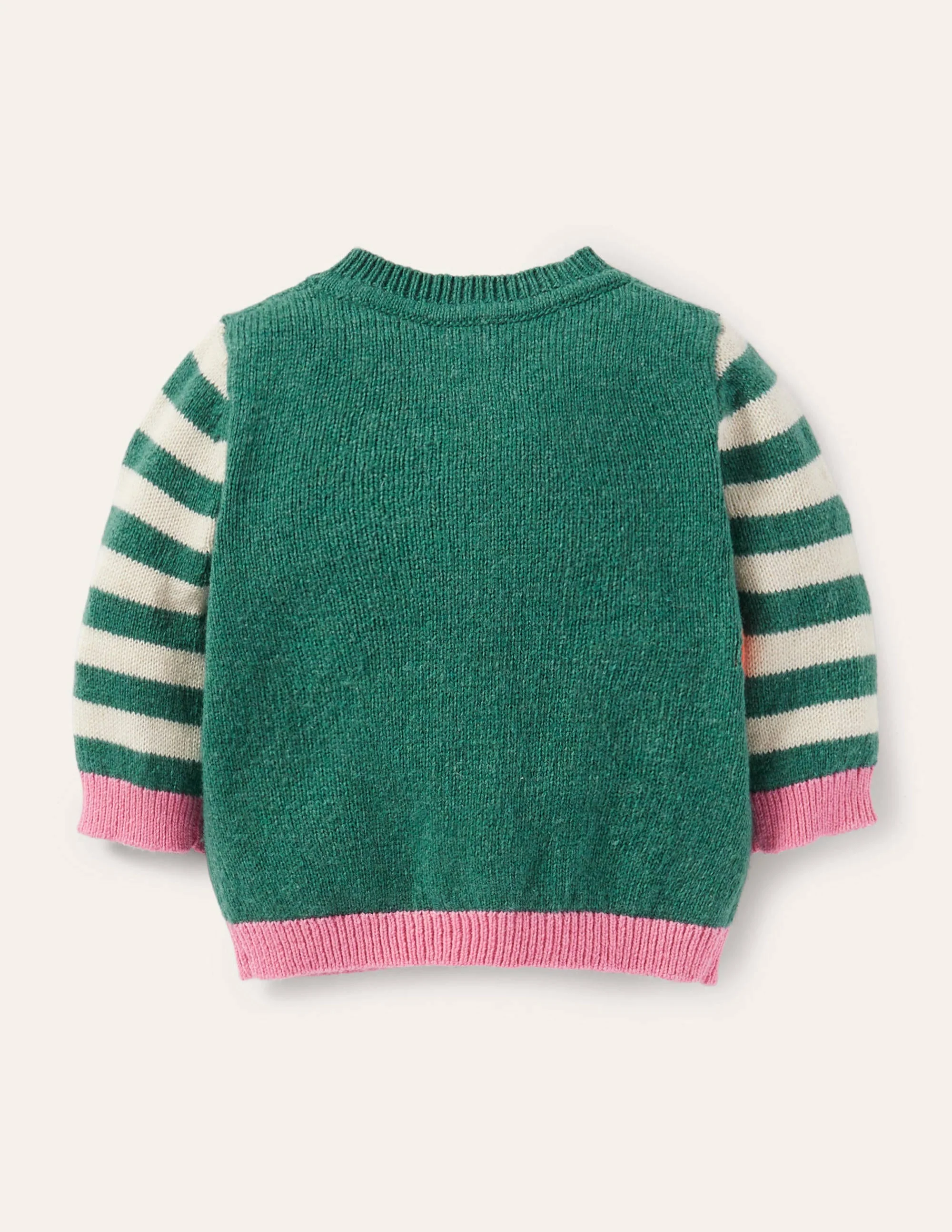 Cardigan mit Tiermotiv-Naturweiß/Sardiniengrün, Eichhörnchen - Image 2