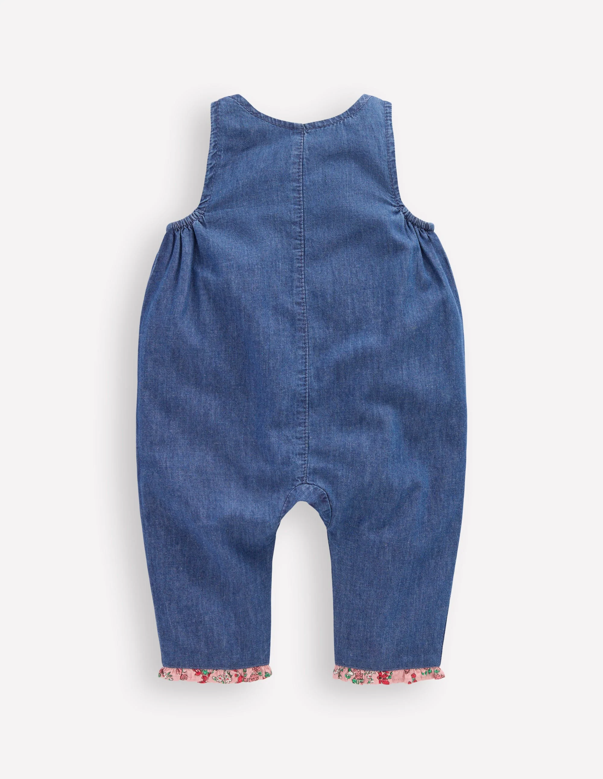 Chambray-Strampler-Chambray Herzen mit Blumenmuster - Image 2