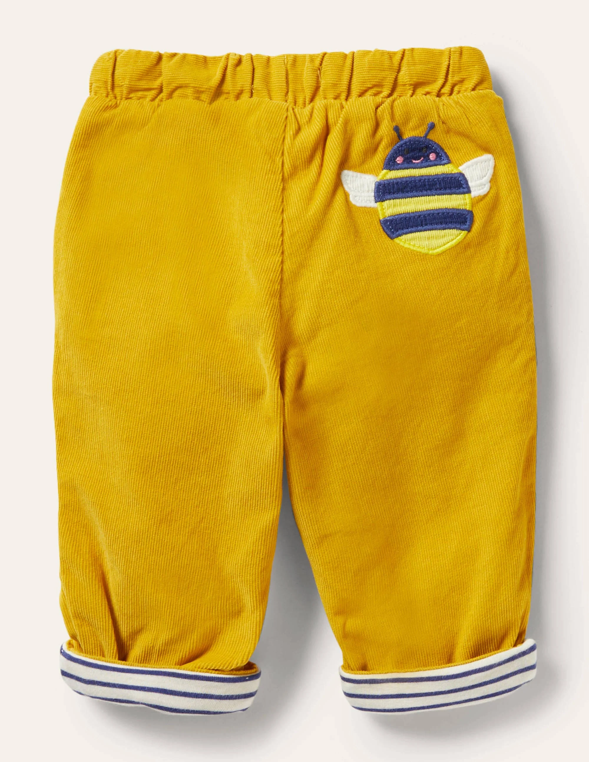 Cordhose mit Jerseyfutter-Honiggelb - Image 2
