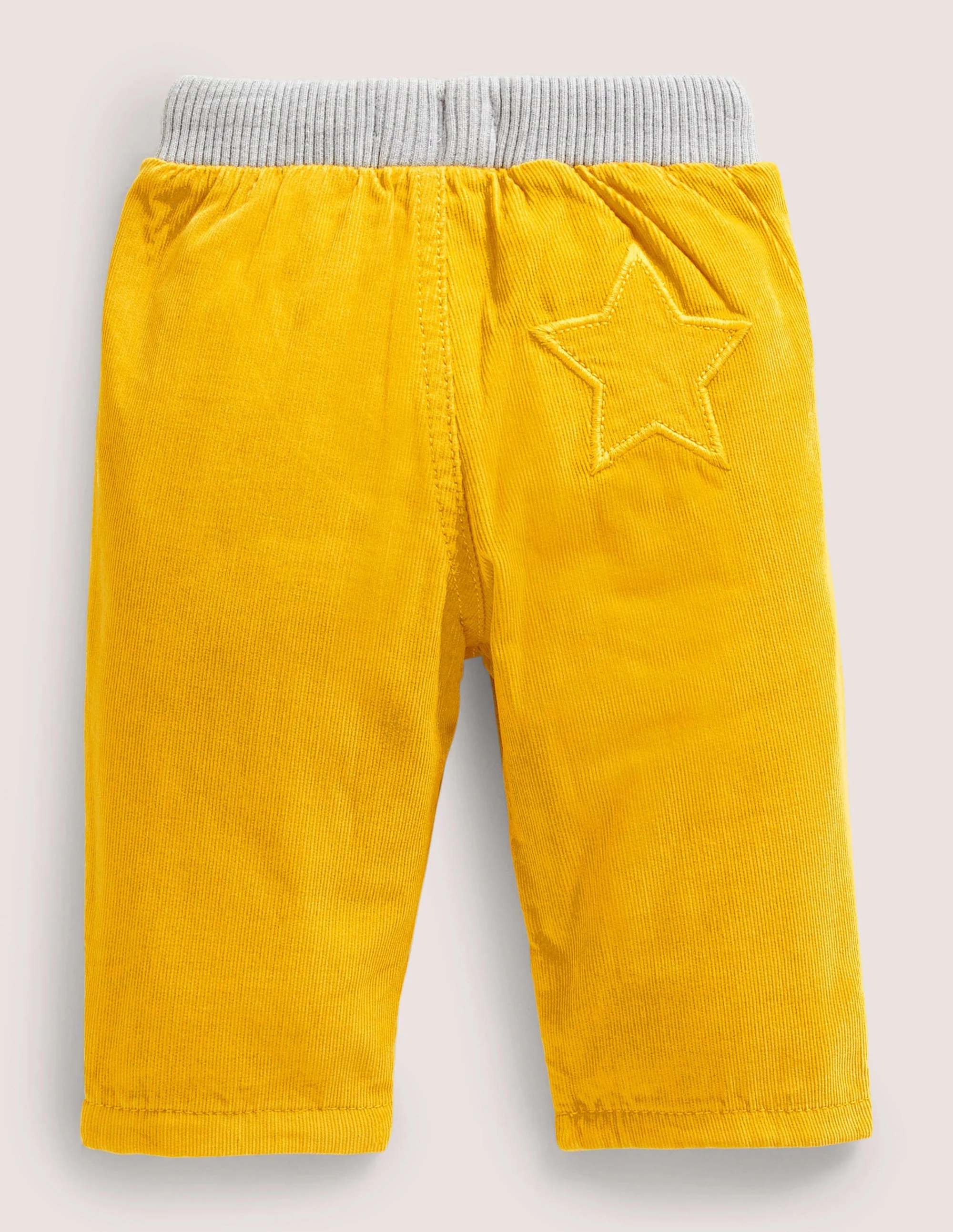 Cordhose mit Jerseyfutter-Honiggelb - Image 2