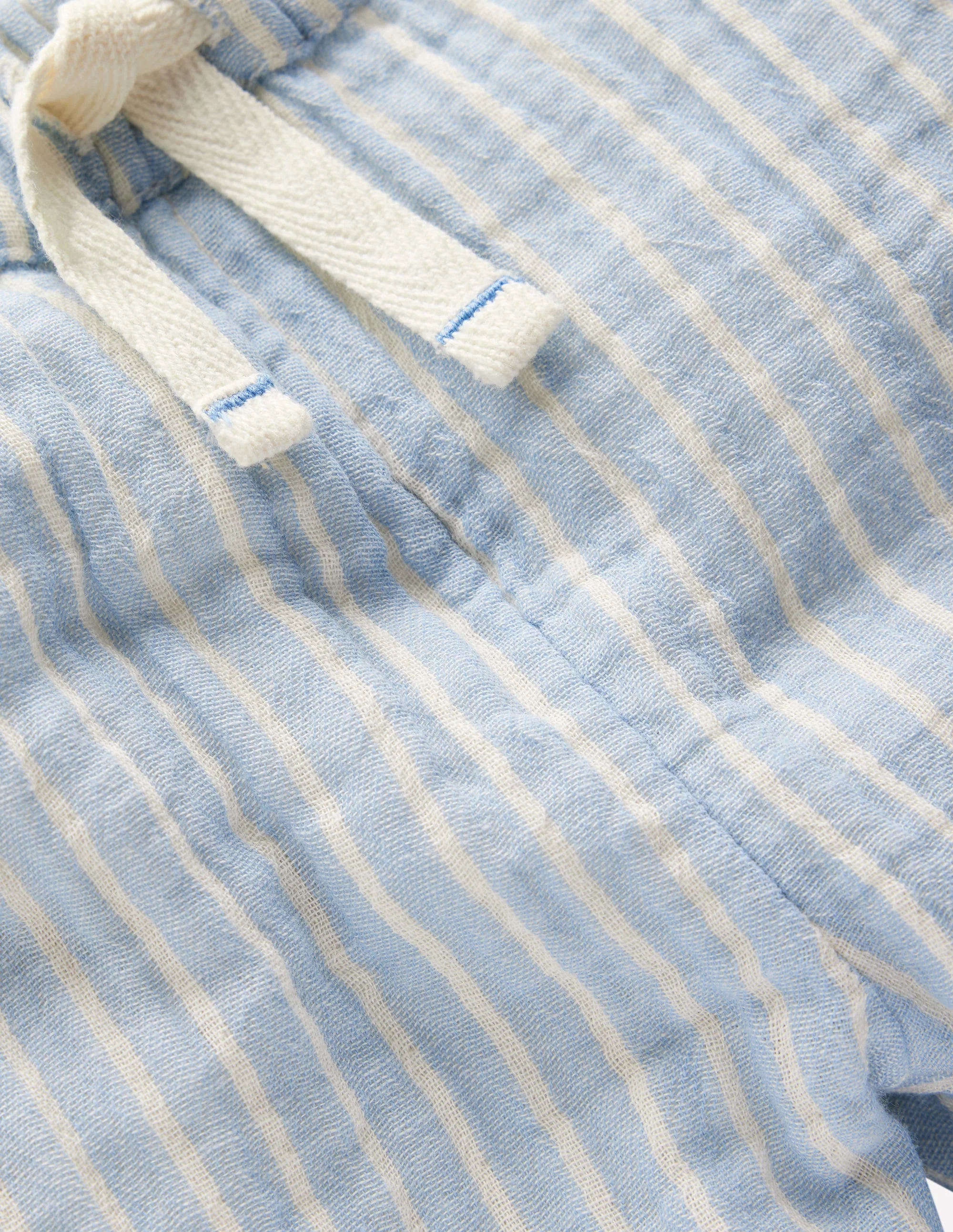 Doppeltuch-Hose-Hellblau Streifen - Image 3