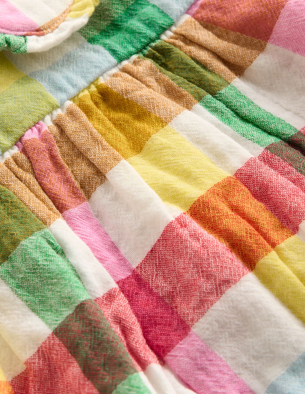 Doppeltuch-Strampler-Bunt Karomuster - Image 3
