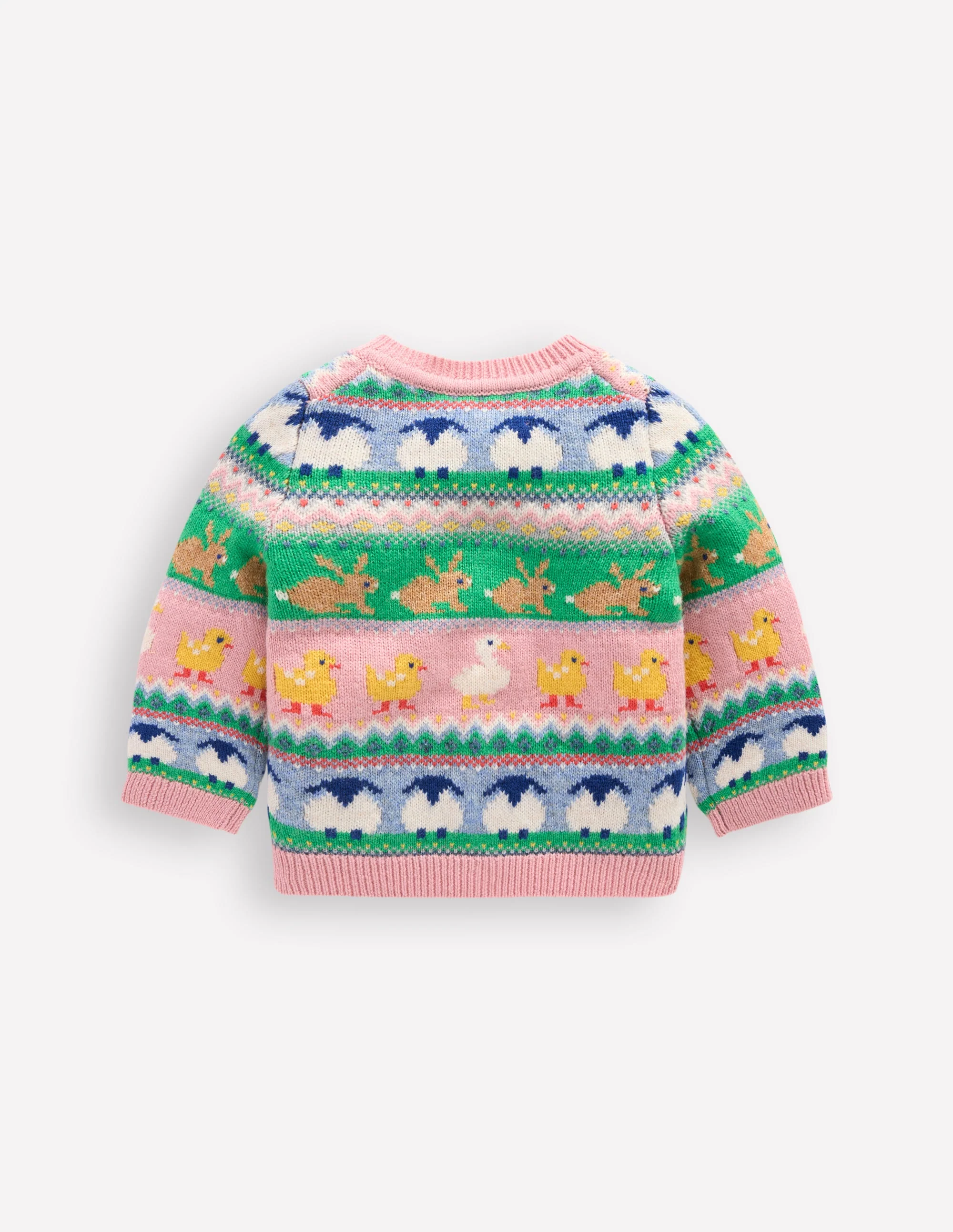 Edie Fair-Isle-Strickjacke-Bunt Ostern Fair-Isle - Image 2