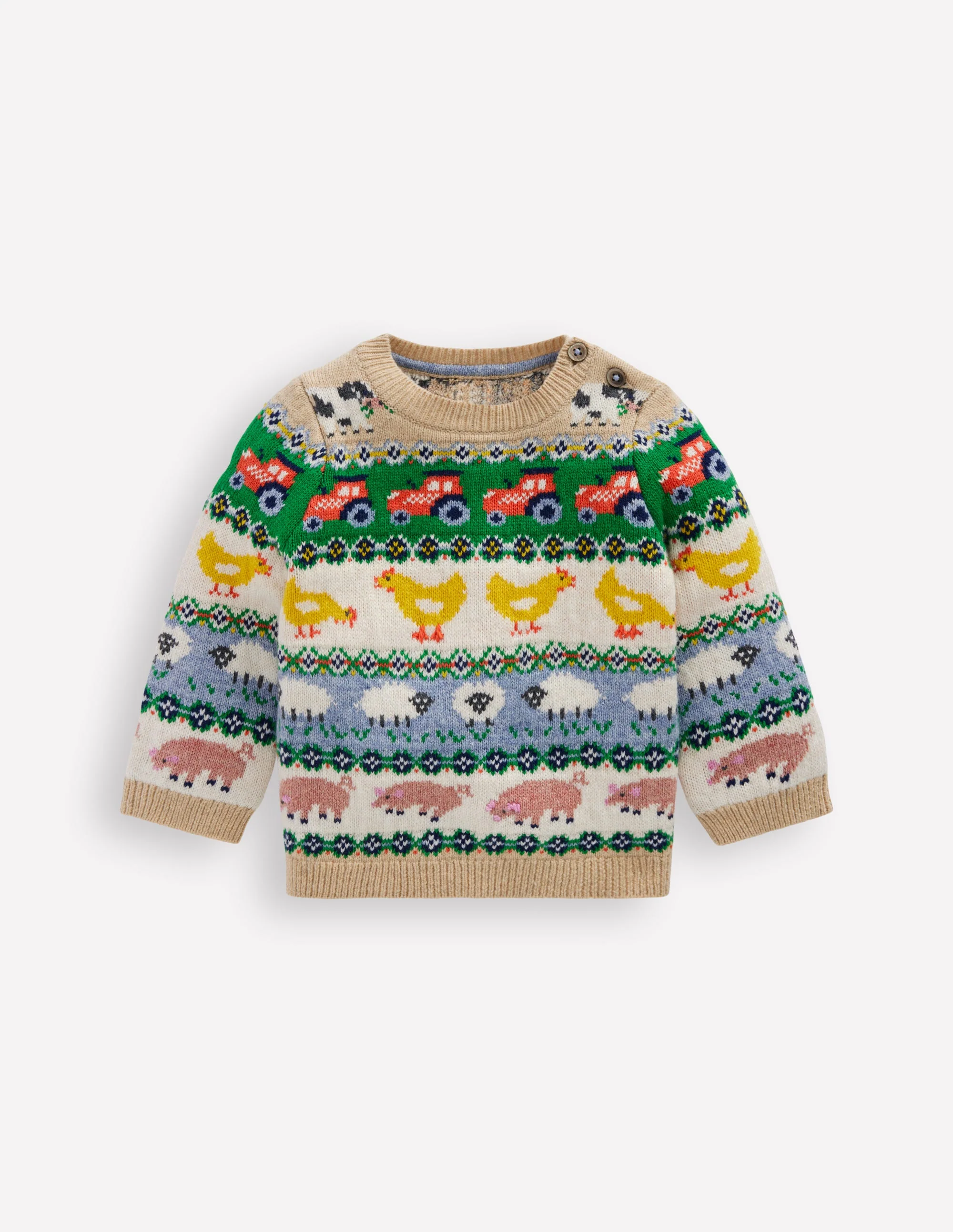 Fair-Isle-Pullover-Bunt Ostern Fair-Isle - Image 2