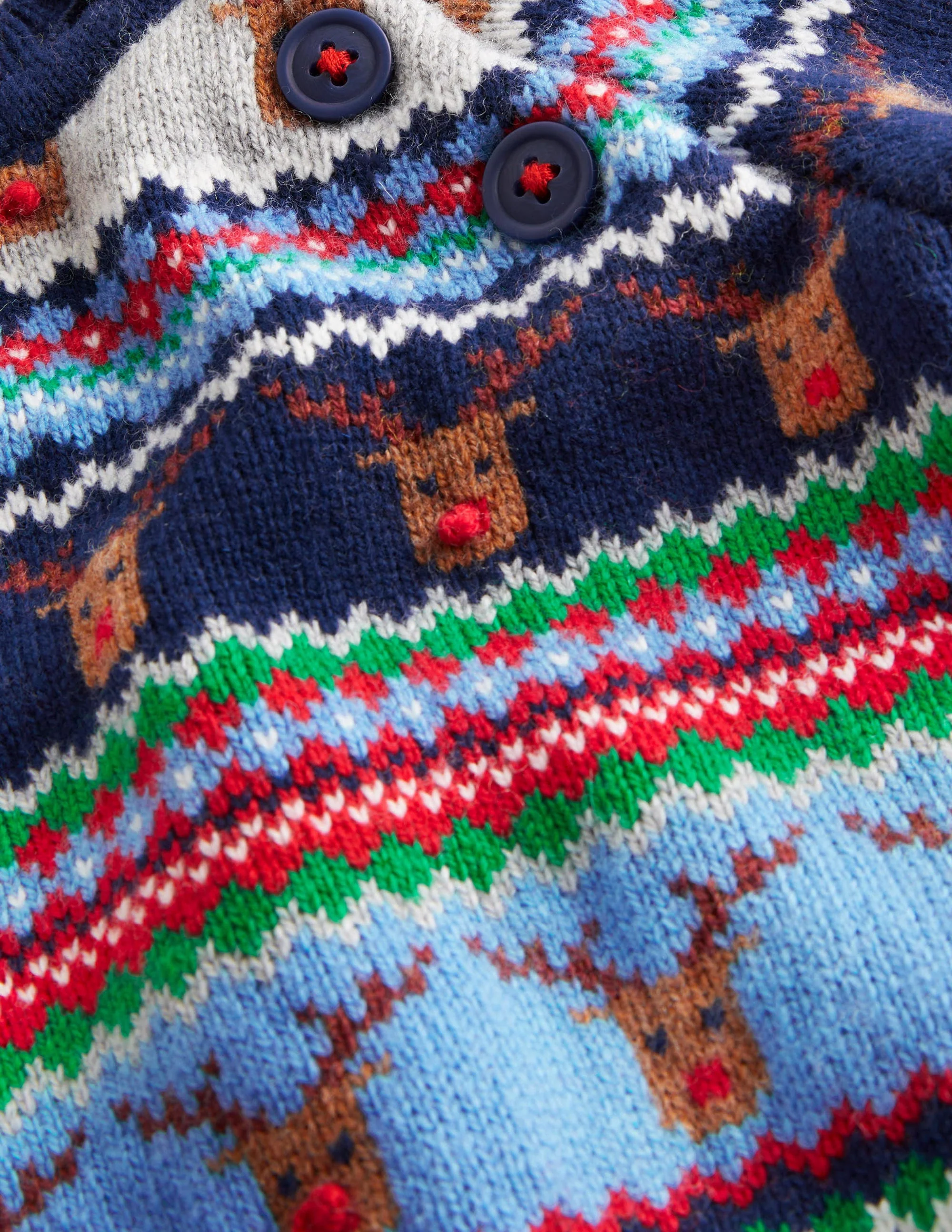 Fair-Isle-Pullover mit Rentieren-Grau Meliert, Rentiere - Image 3