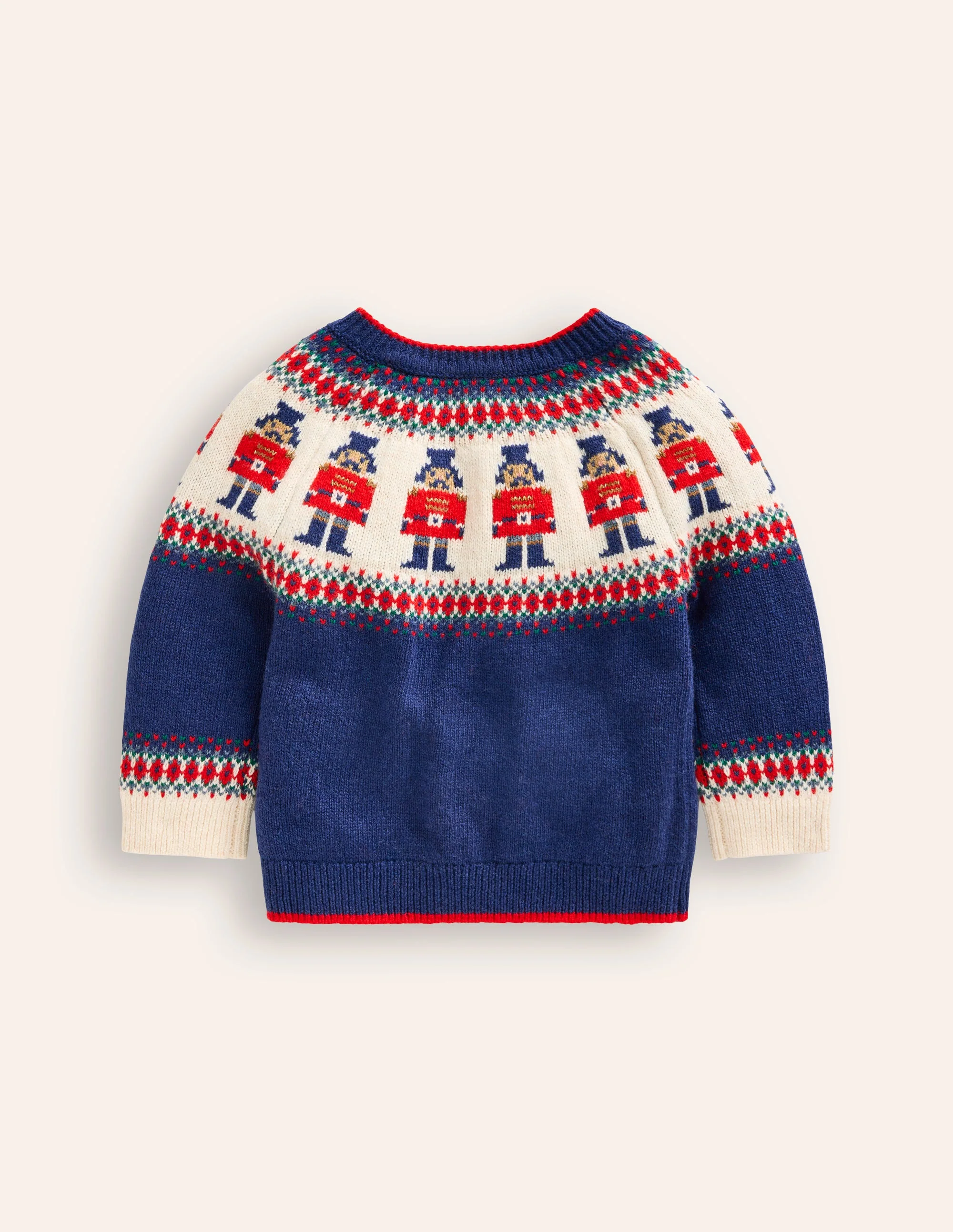 Fair-Isle-Pullover-Saphirblau Nussknacker - Image 2