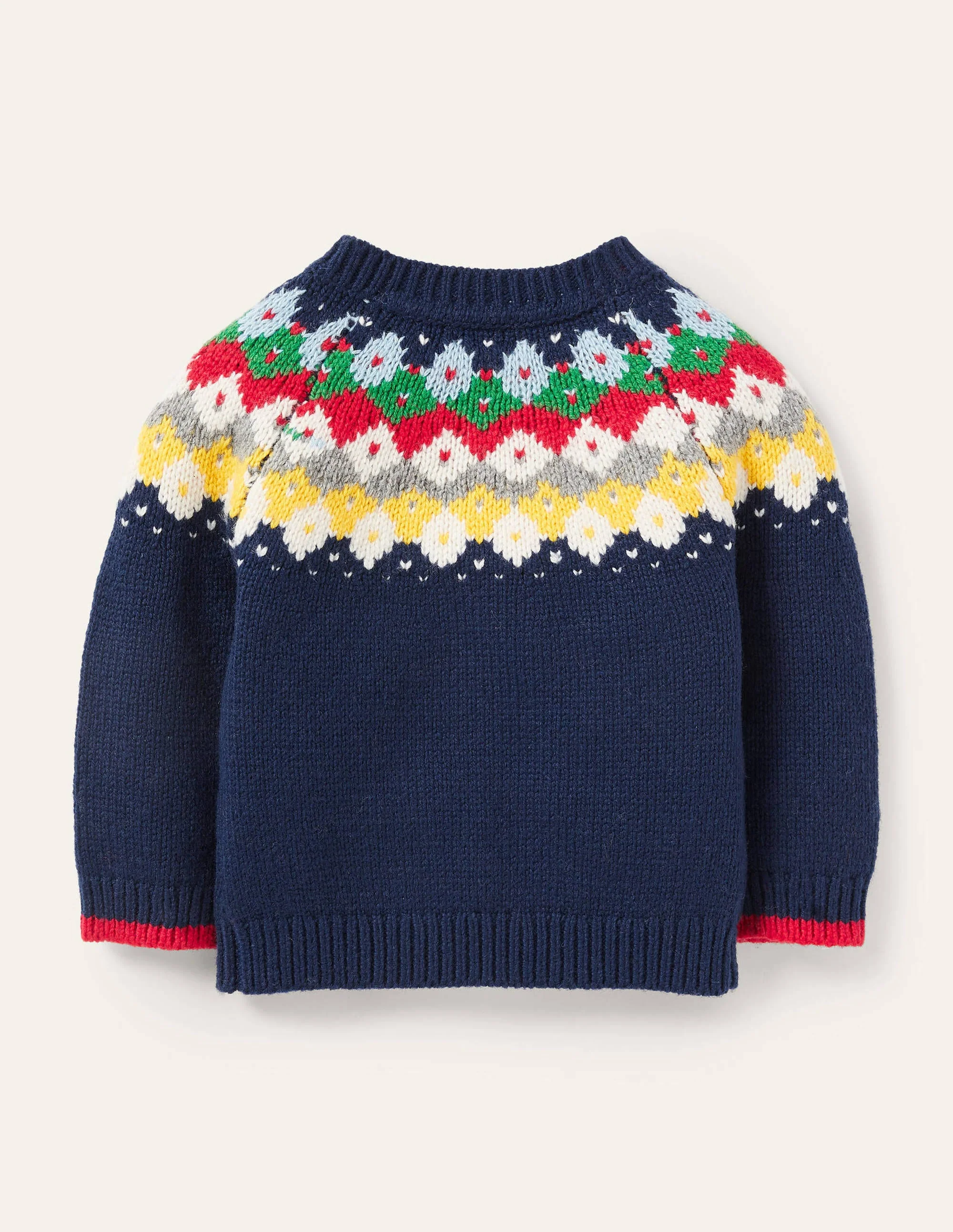 Fair-Isle-Pullover-Schuluniform-Navy - Image 2
