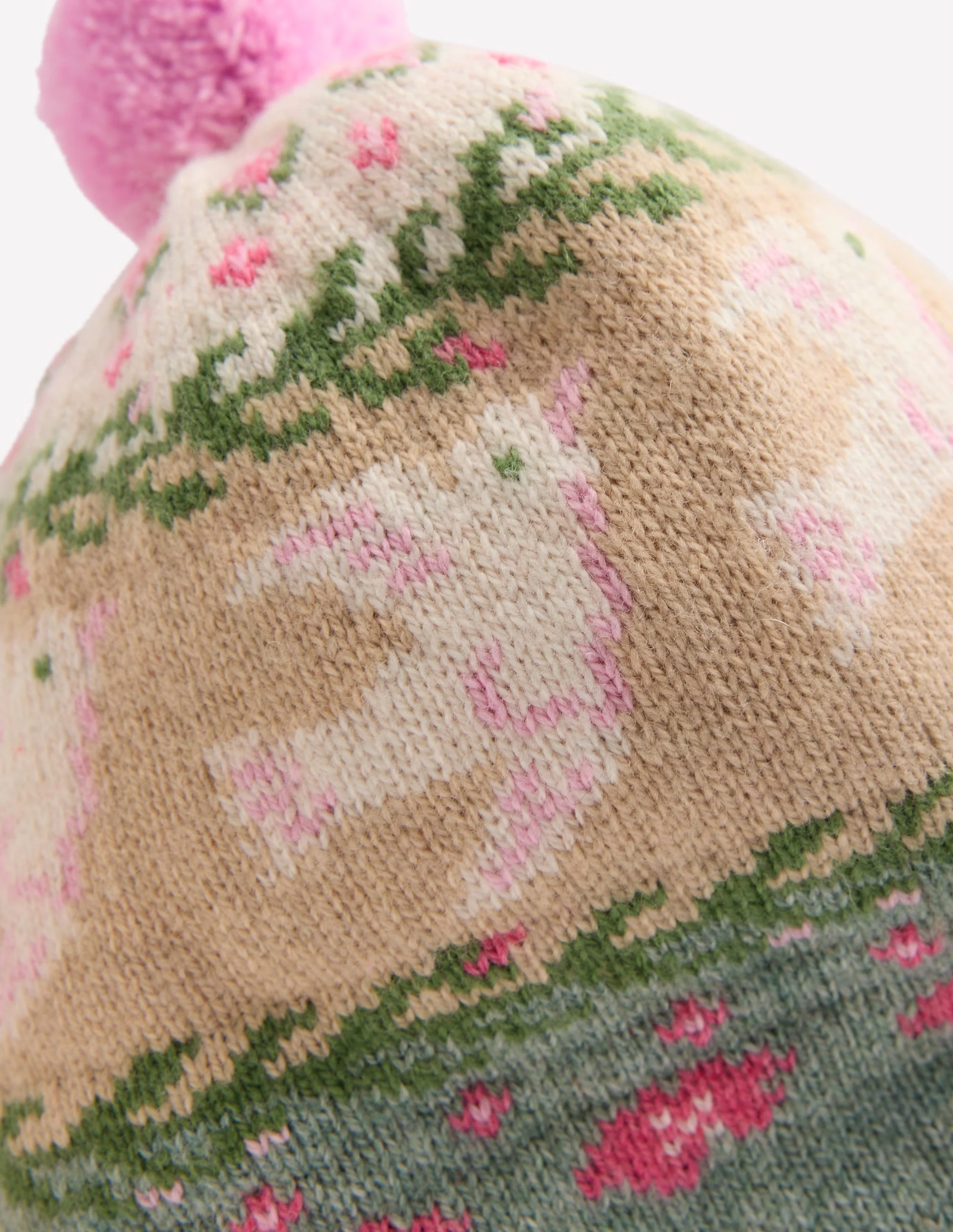 Fair-Isle-Set für Babys (Mädchen)-Sanftes Jade Meliert Vögel - Image 2