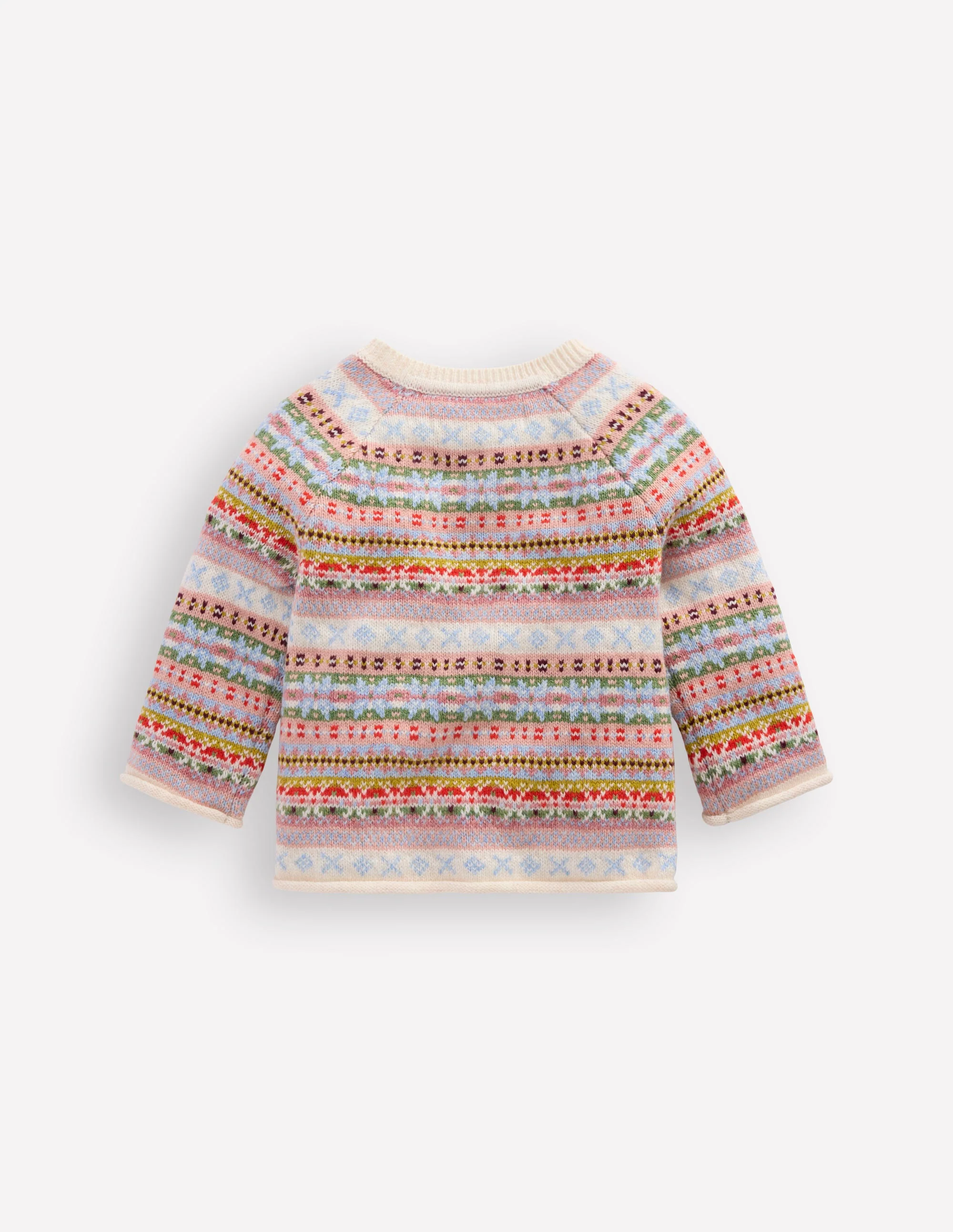 Fair-Isle-Strickjacke-Sanftes Bunt - Image 2