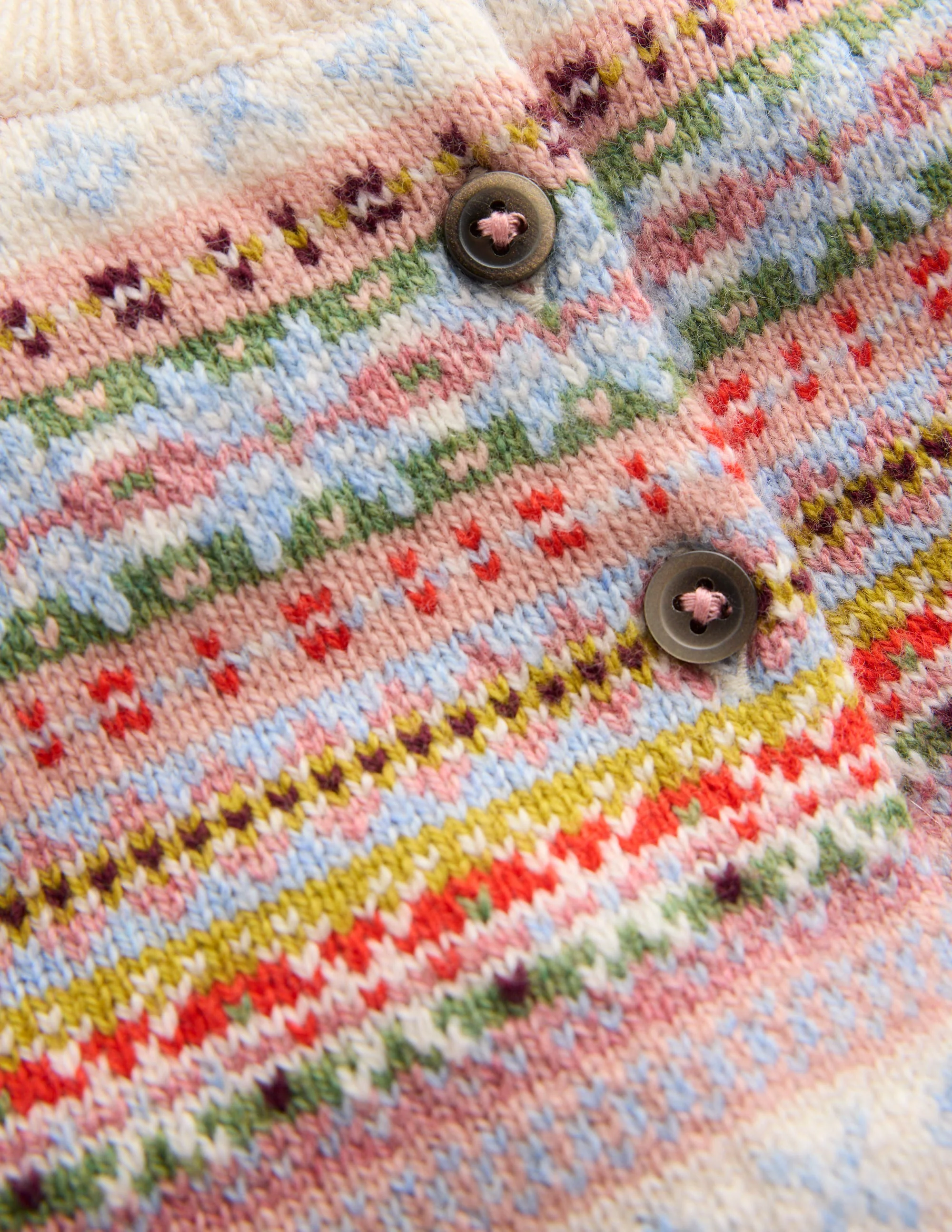 Fair-Isle-Strickjacke-Sanftes Bunt - Image 3