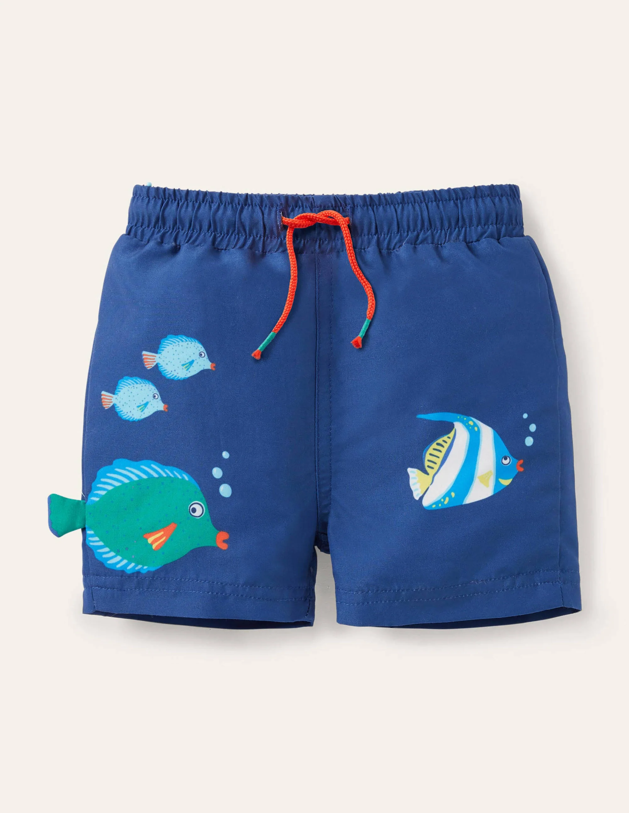 Fröhliche Badeshorts-Segelblau, Fisch