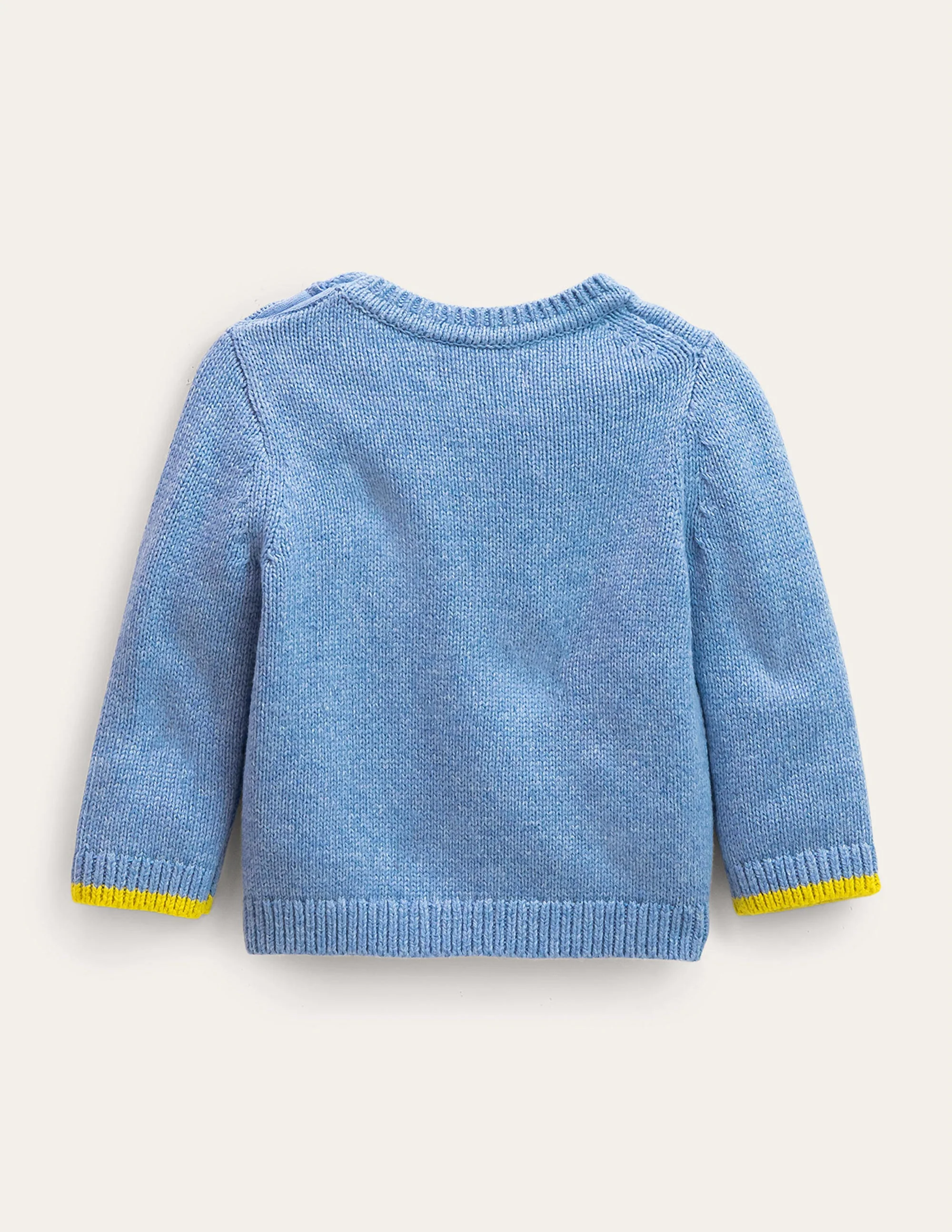 Fröhlicher Strickpullover-Vergissmeinnicht-Blau - Image 2