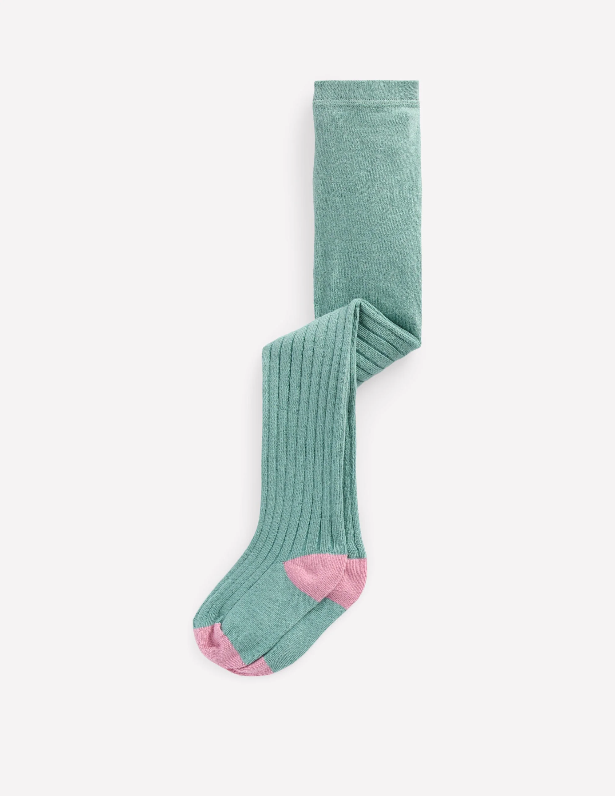 Gerippte Baby-Strumpfhose-Eukalyptus