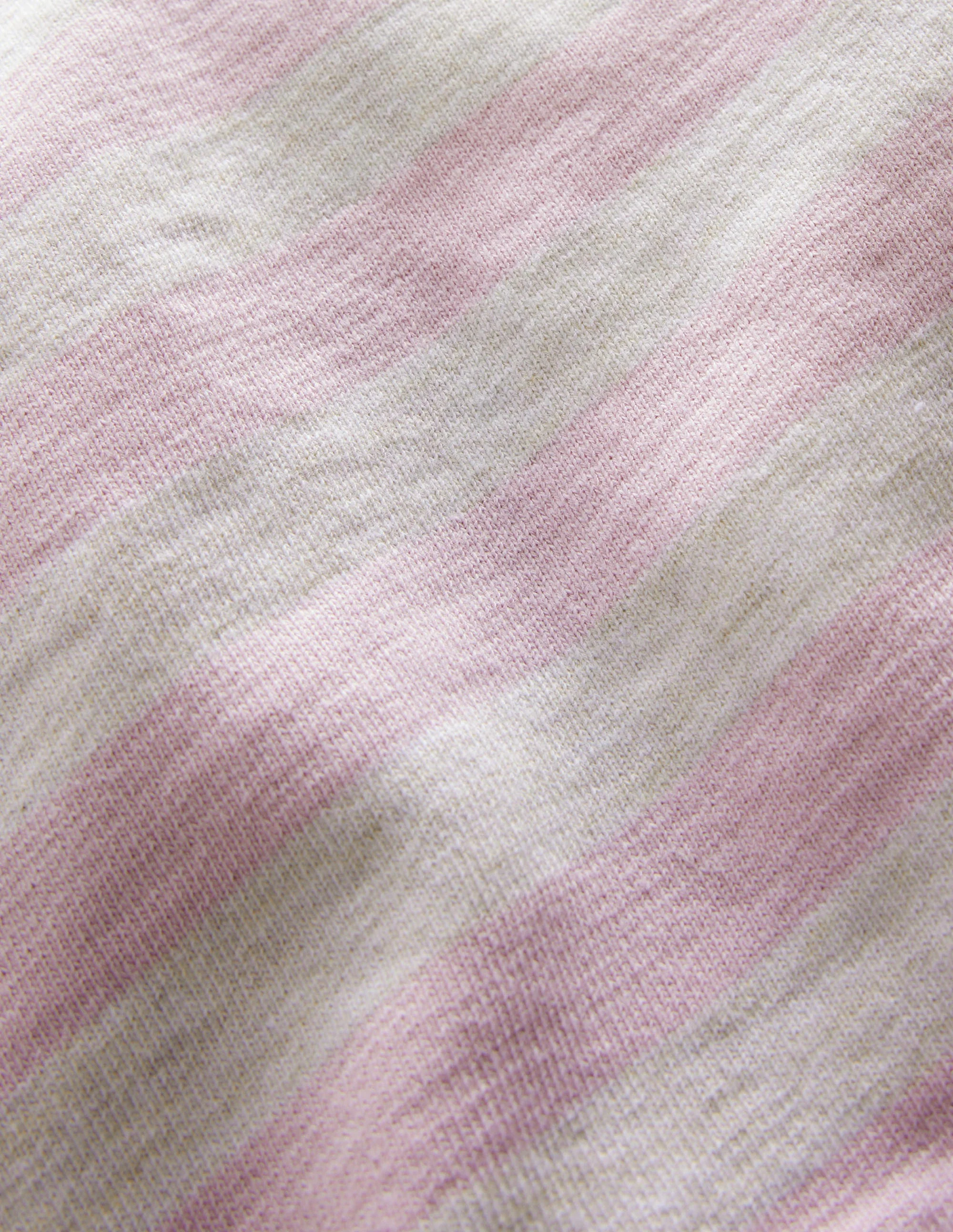 Gestreiftes Sweatshirt-Hellbeige/Rosa - Image 3