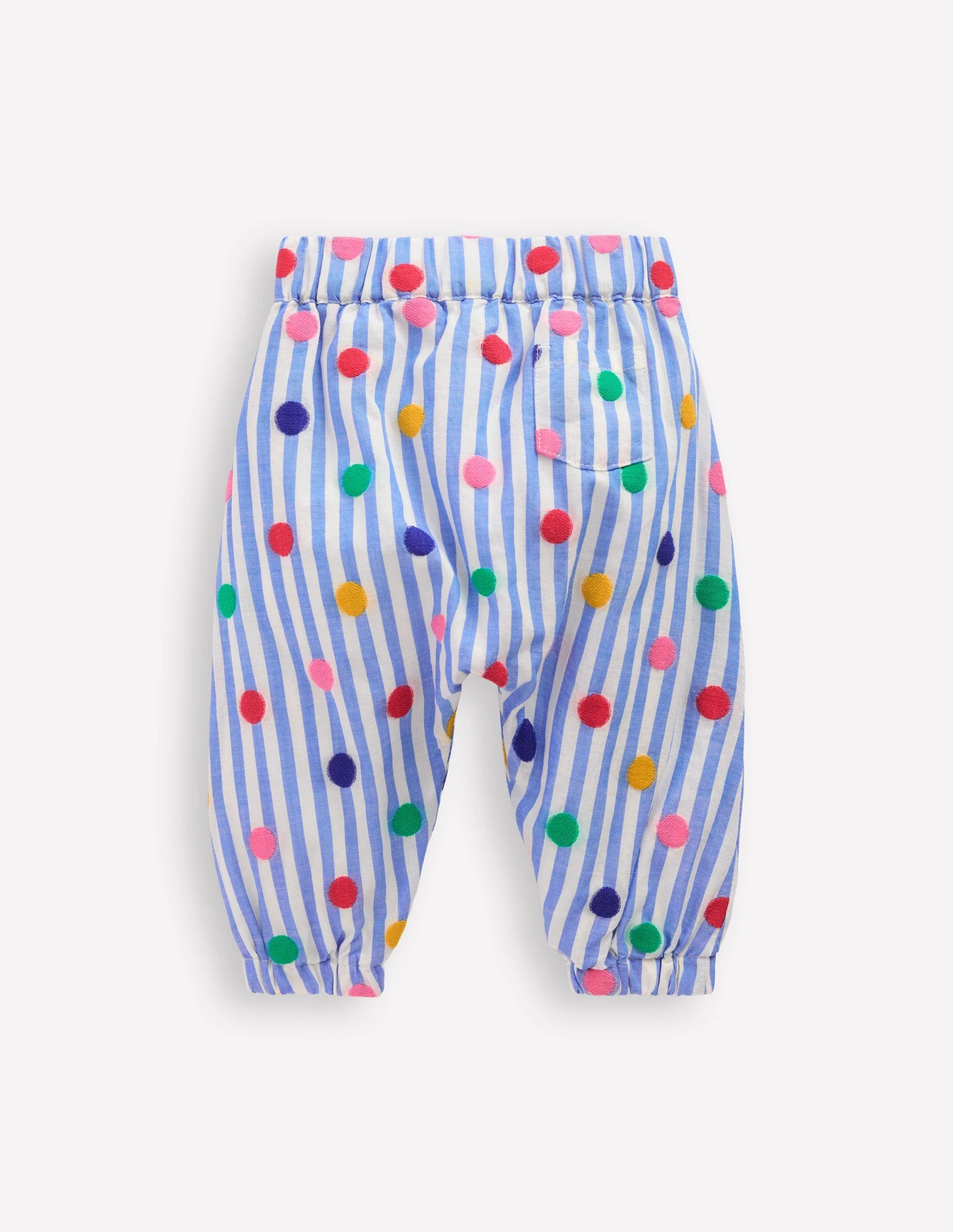 Gewebte Hose mit lockerer Passform-Regenbogen Punkte Streifen - Image 2