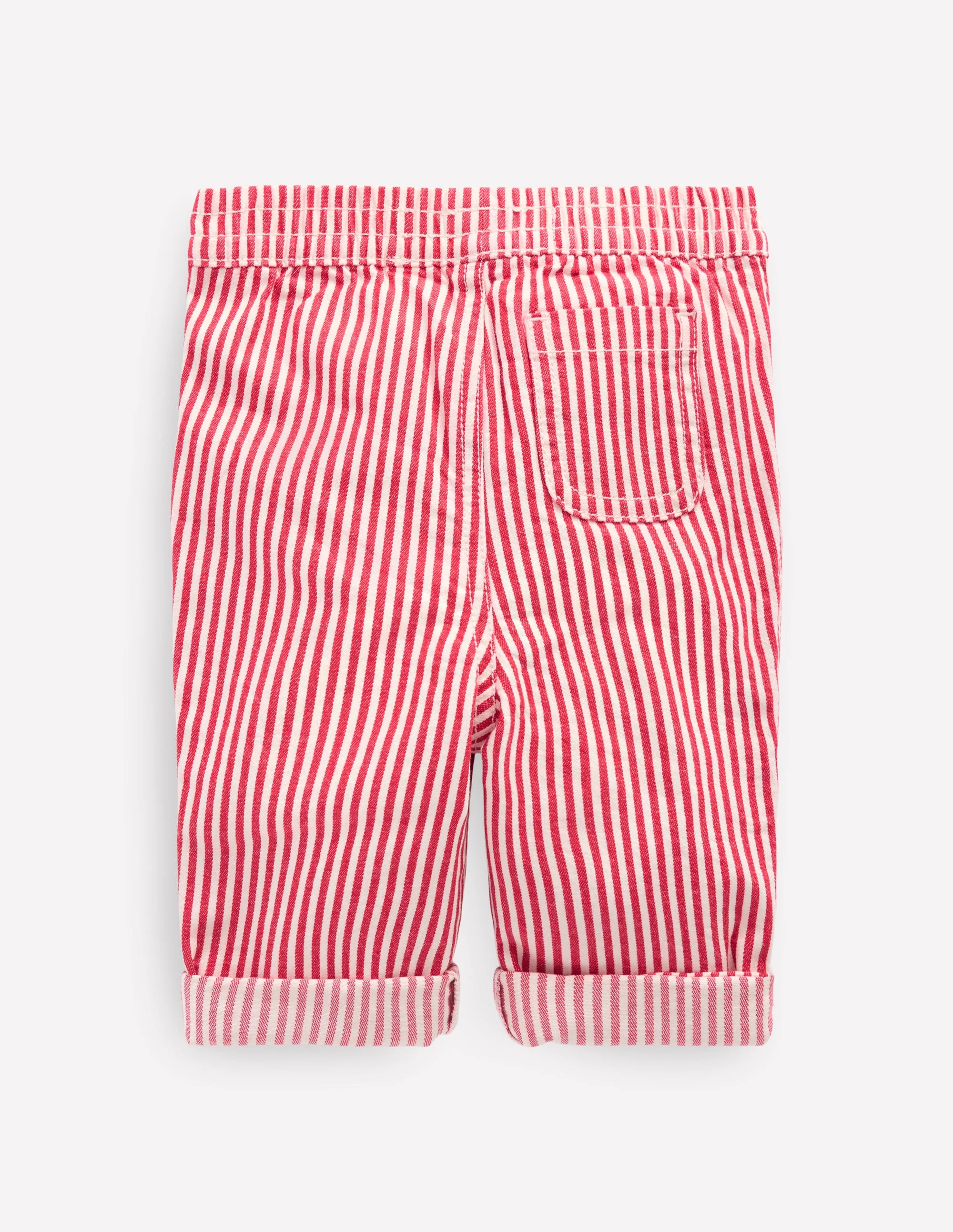 Gewebte Hose zum Hineinschlüpfen-Sanftes Naturweiß/Mohnrot - Image 2