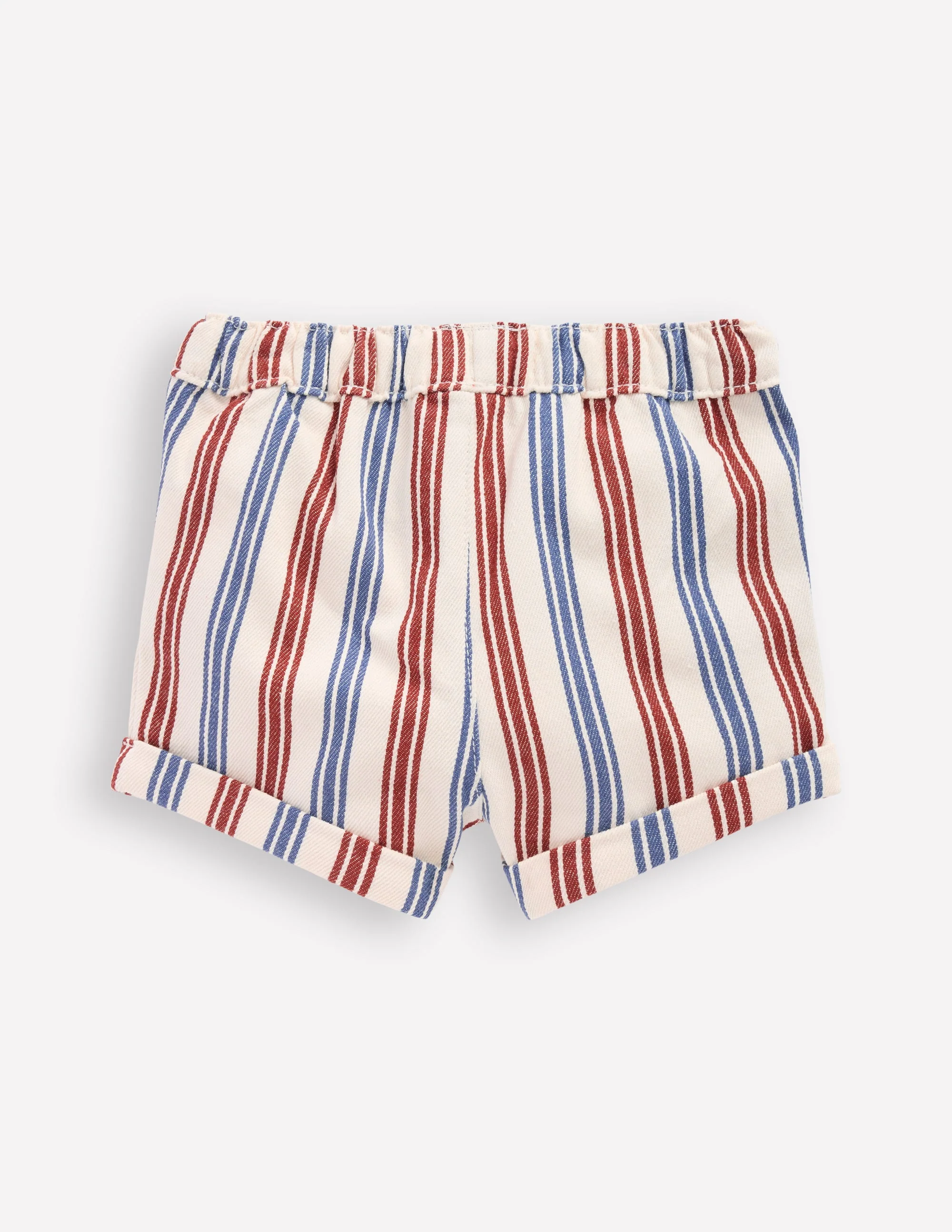 Gewebte Shorts für Jungen-Blaue und Rot Streifen - Image 2