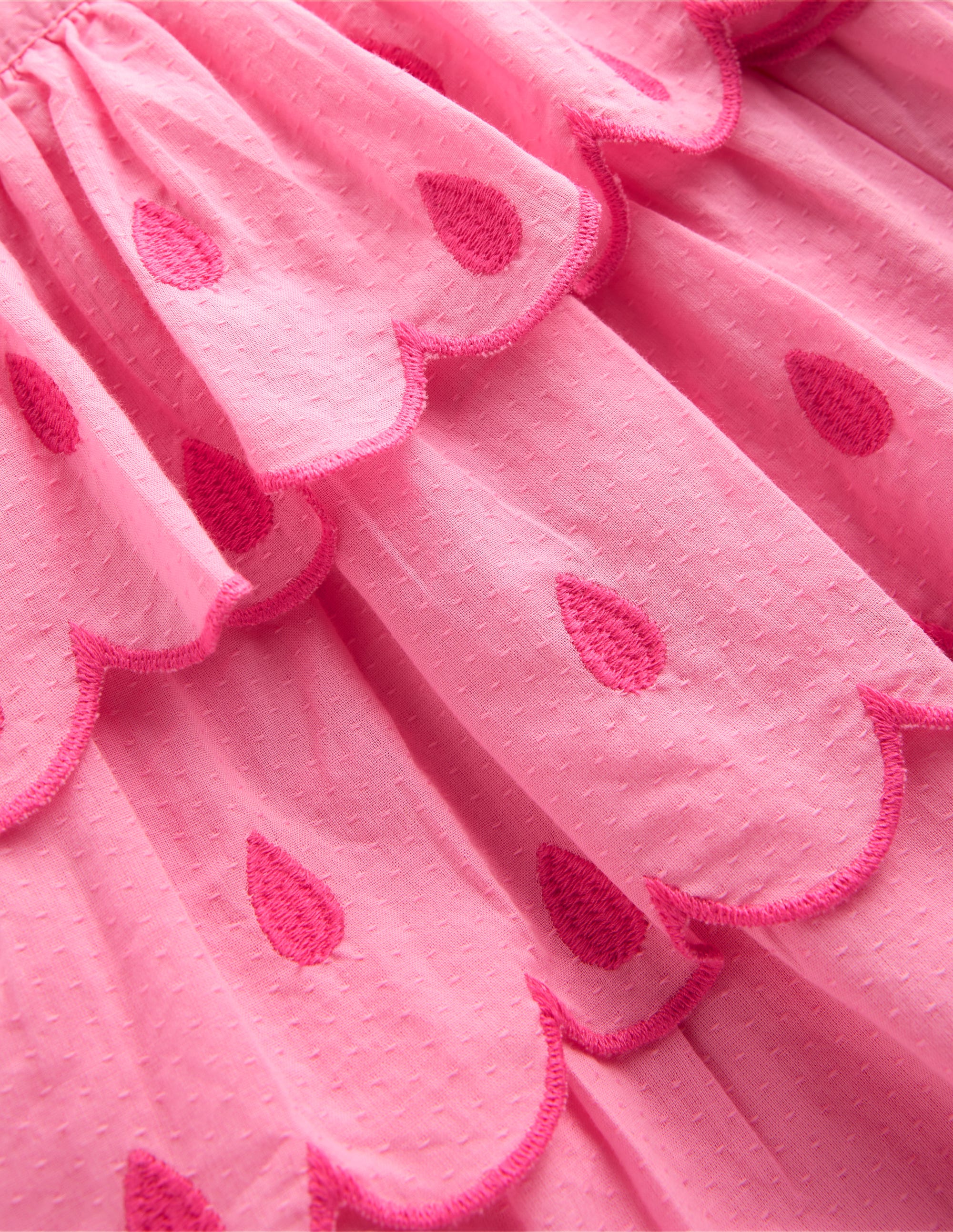 Gewebter Strampler mit Rüschen-Kaugummi-Rosa - Image 3