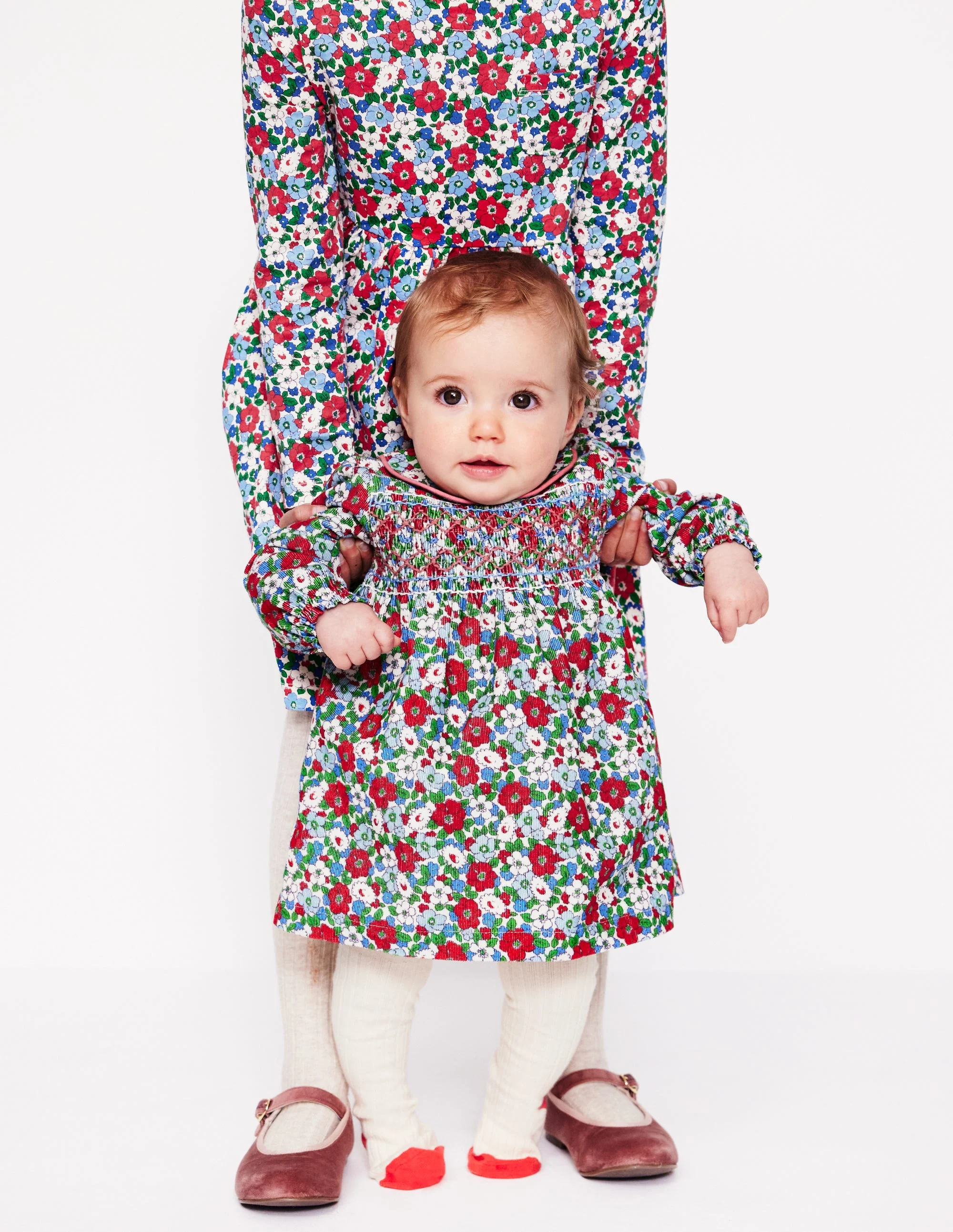 Gewebtes Partykleid-Gletscherblaues Blumenmuster - Image 5