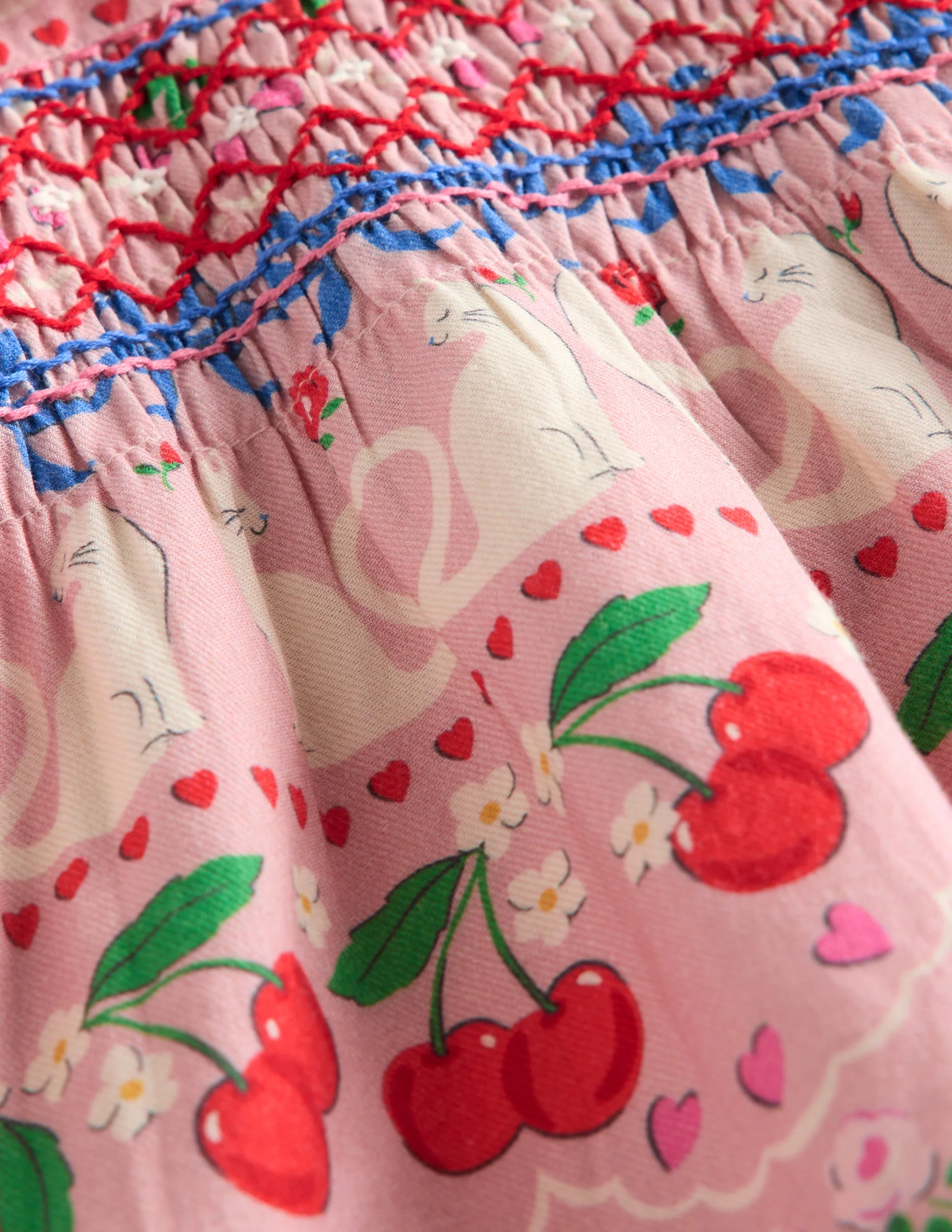 Gewebtes Partykleid-Rosa Valentinstag-Hasen - Image 3