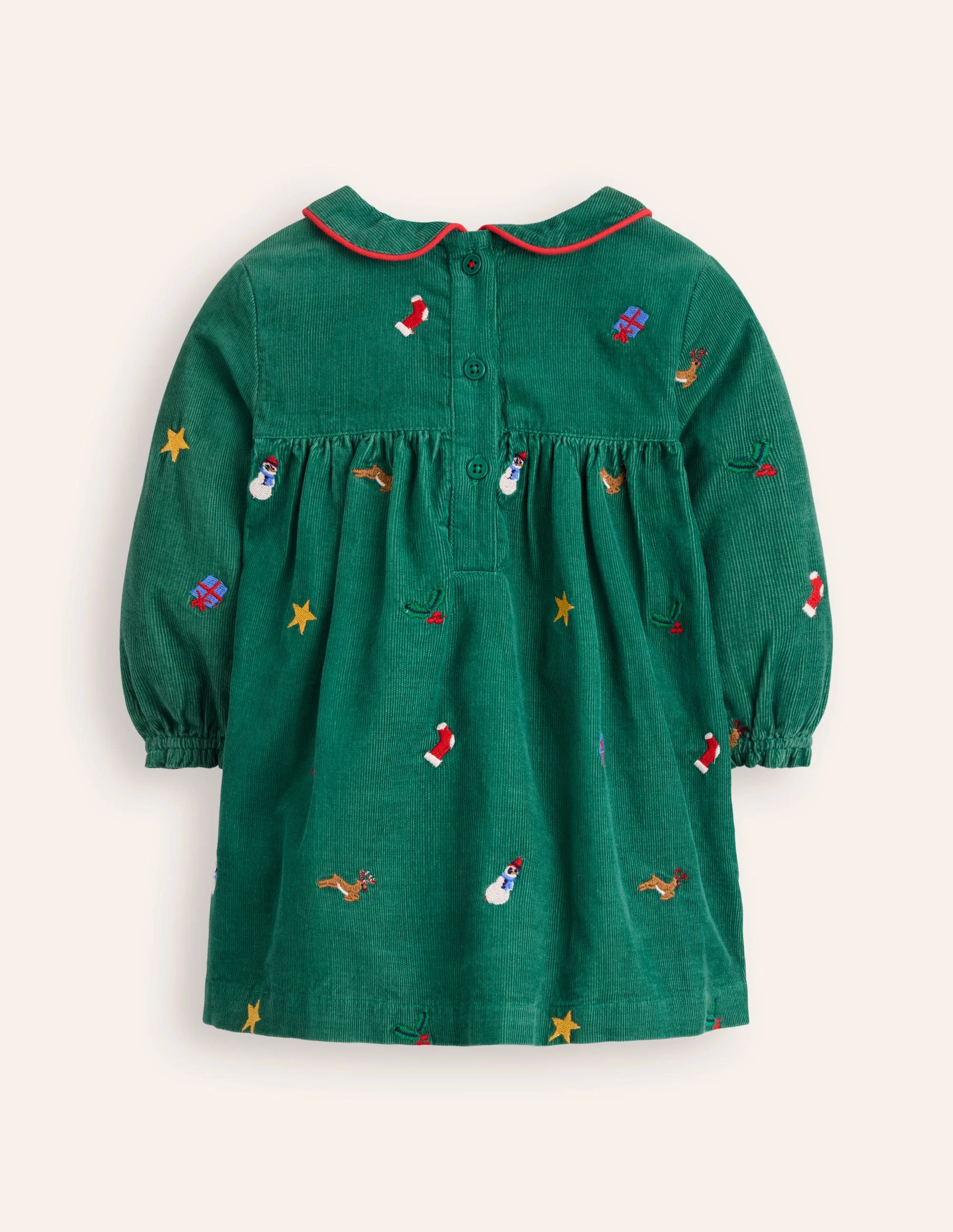 Gewebtes Partykleid-Schmucksteingrüne Stickerei - Image 2