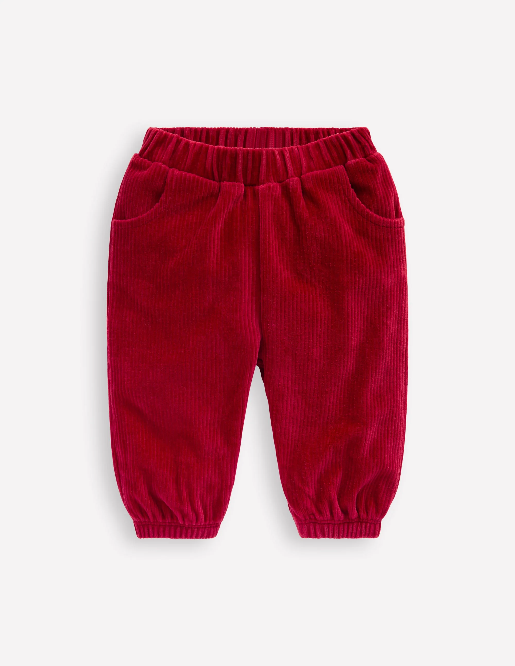 Jersey-Cordhose-Karminrot