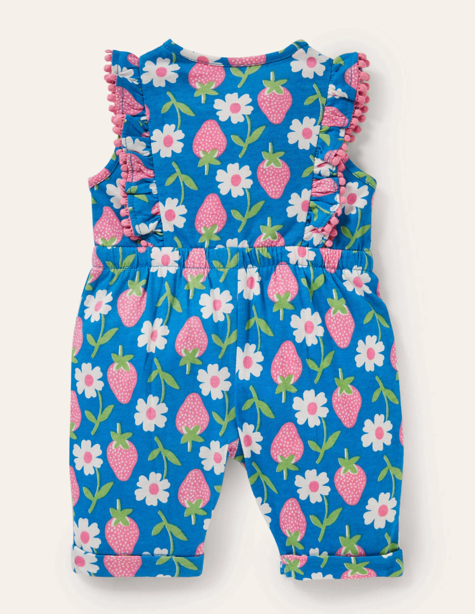 Jersey-Einteiler mit Rüschen-Leuchtendes Marineblau Erdbeere - Image 2