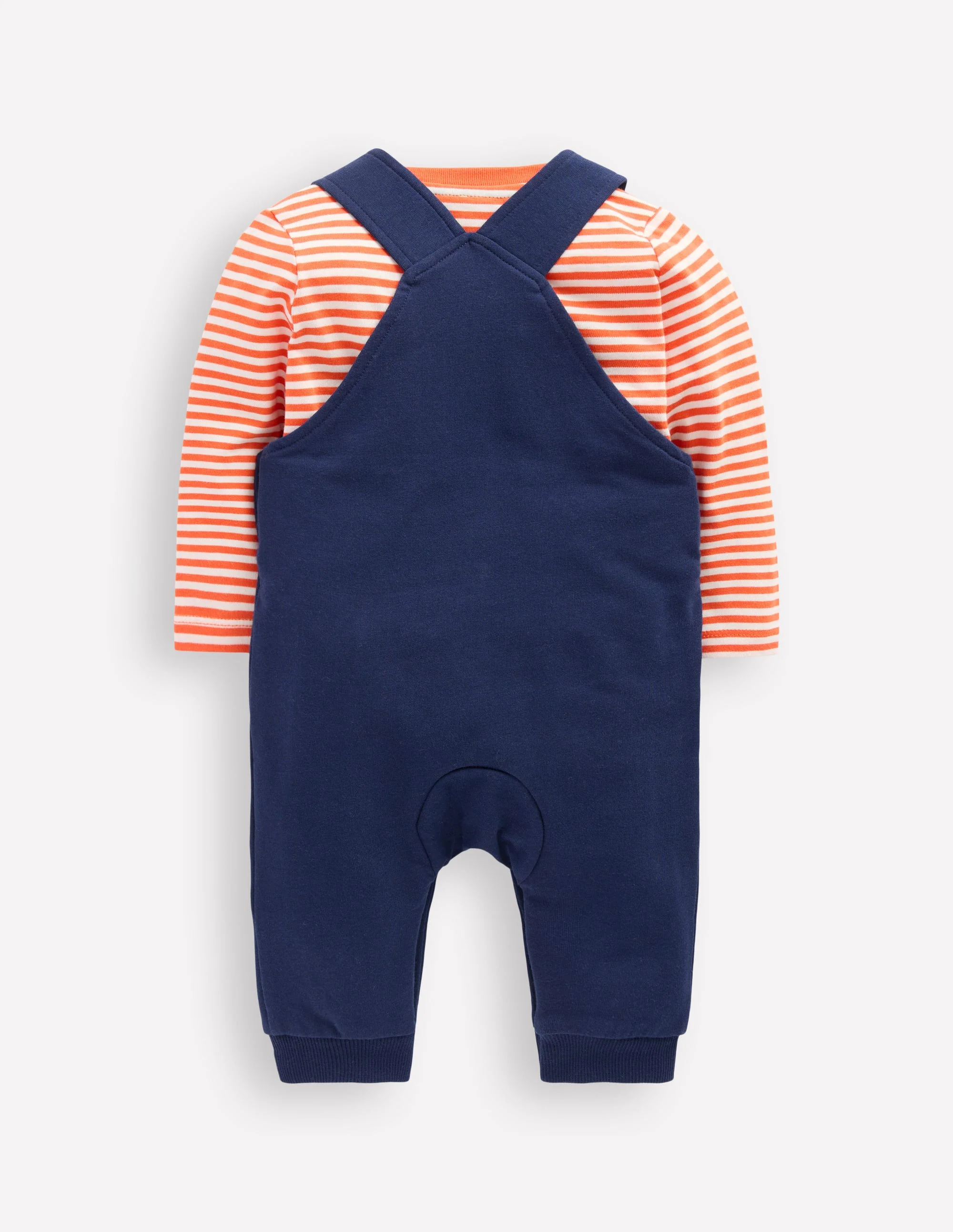 Jersey-Oberteil und Latzhose im Set-Marineblau Geister - Image 2