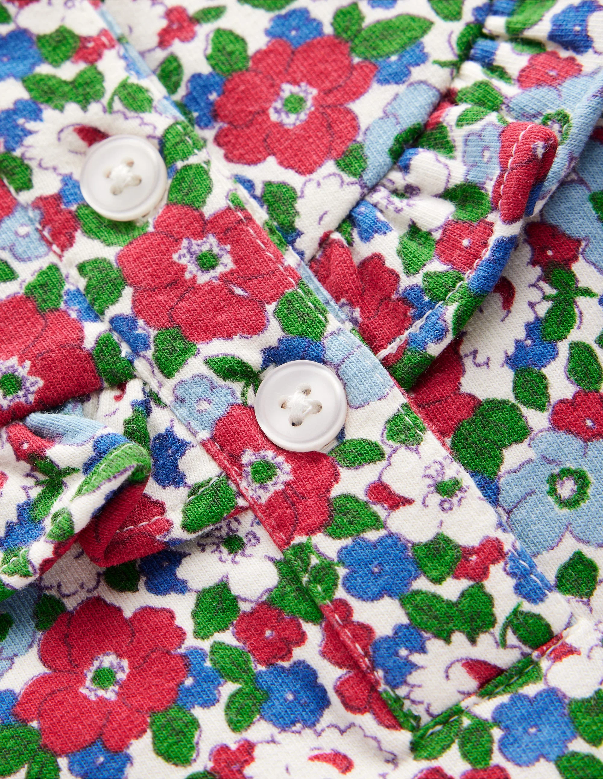 Jersey-Oberteil und Leggings-Gletscherblaues Blumenmuster - Image 3