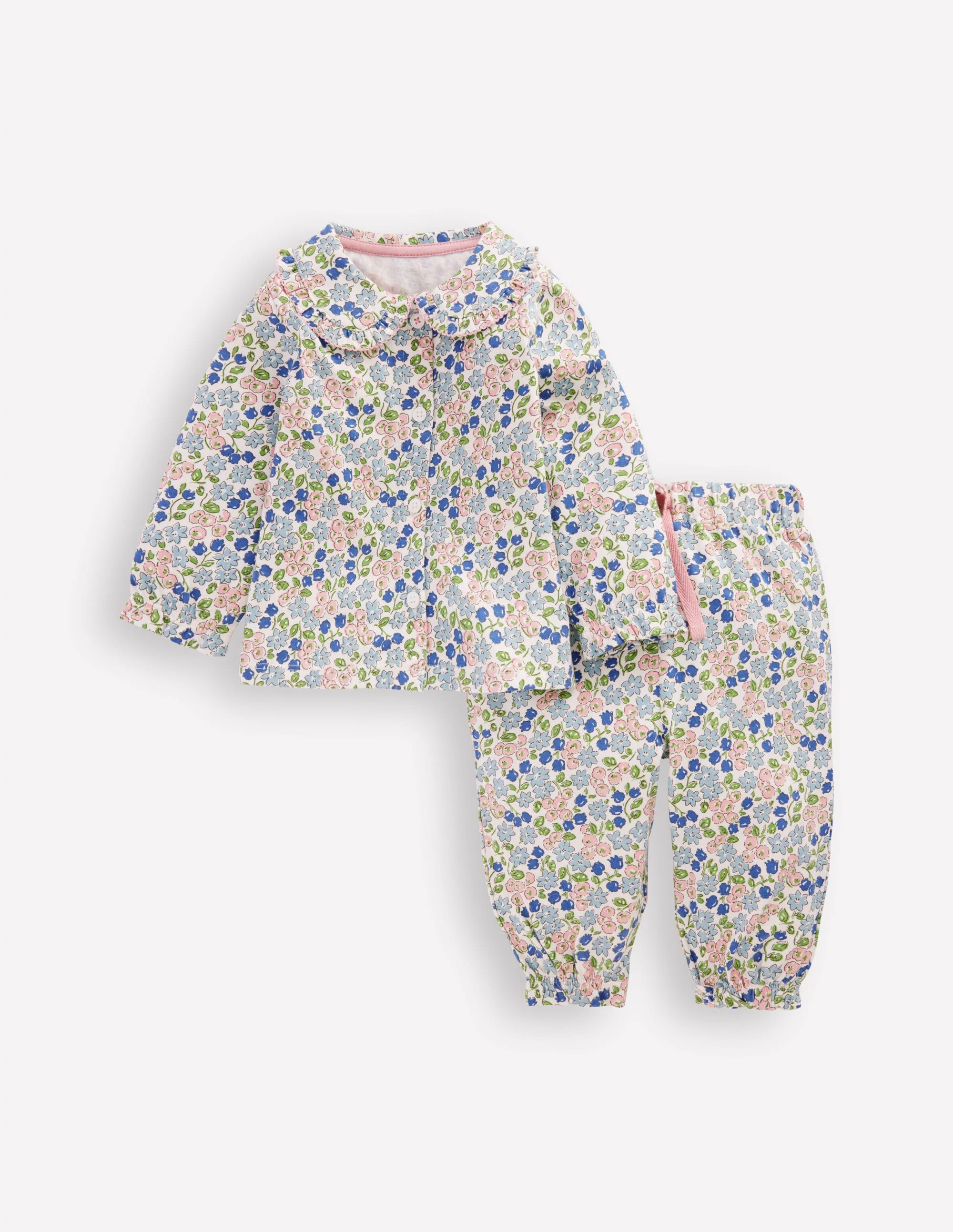 Jersey-Spielset mit Kragen-Glockenblumenblau, Blumenbeet