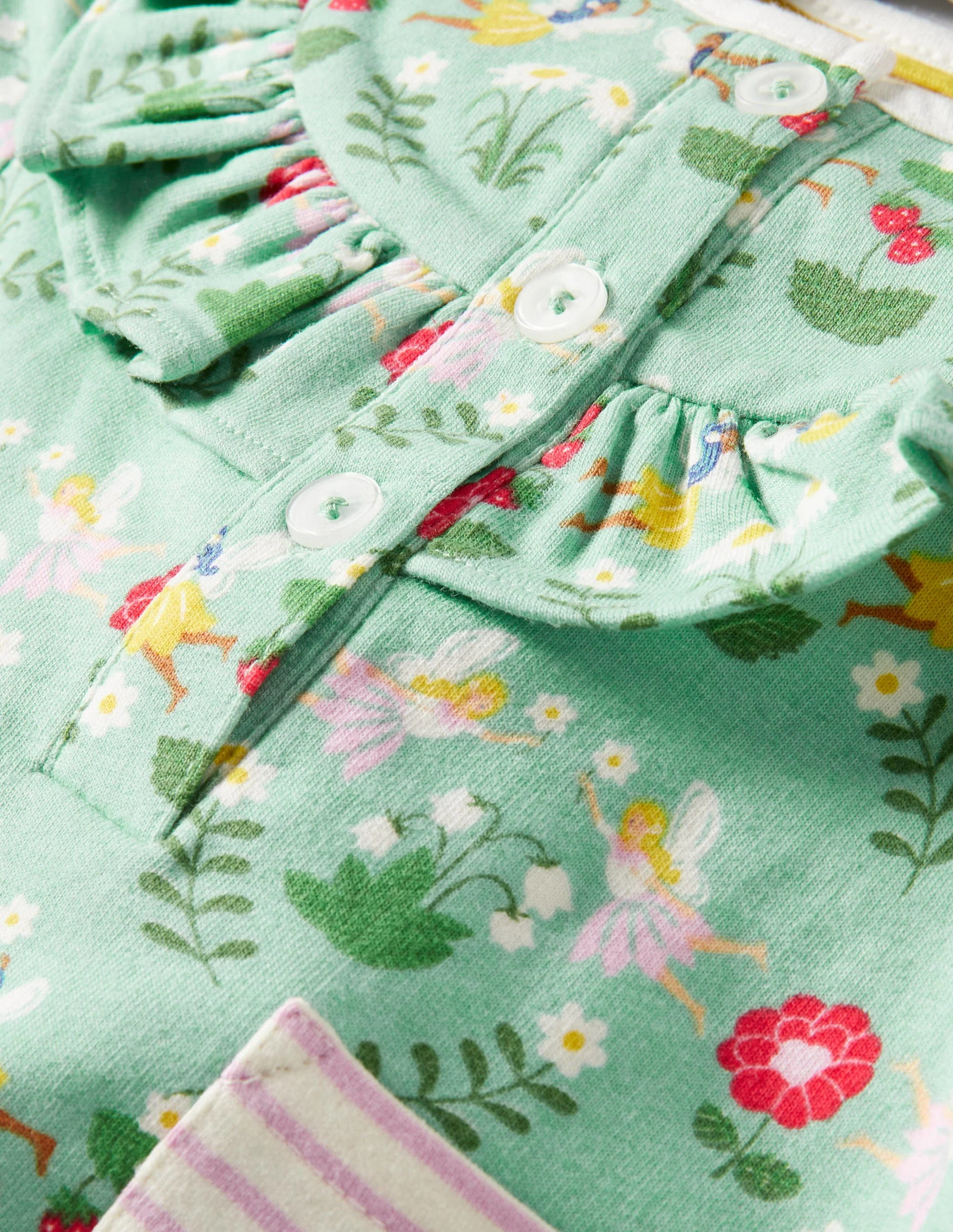 Jersey-Spielset mit Rüschen-Brunnengrün, Blumen/Feen - Image 3