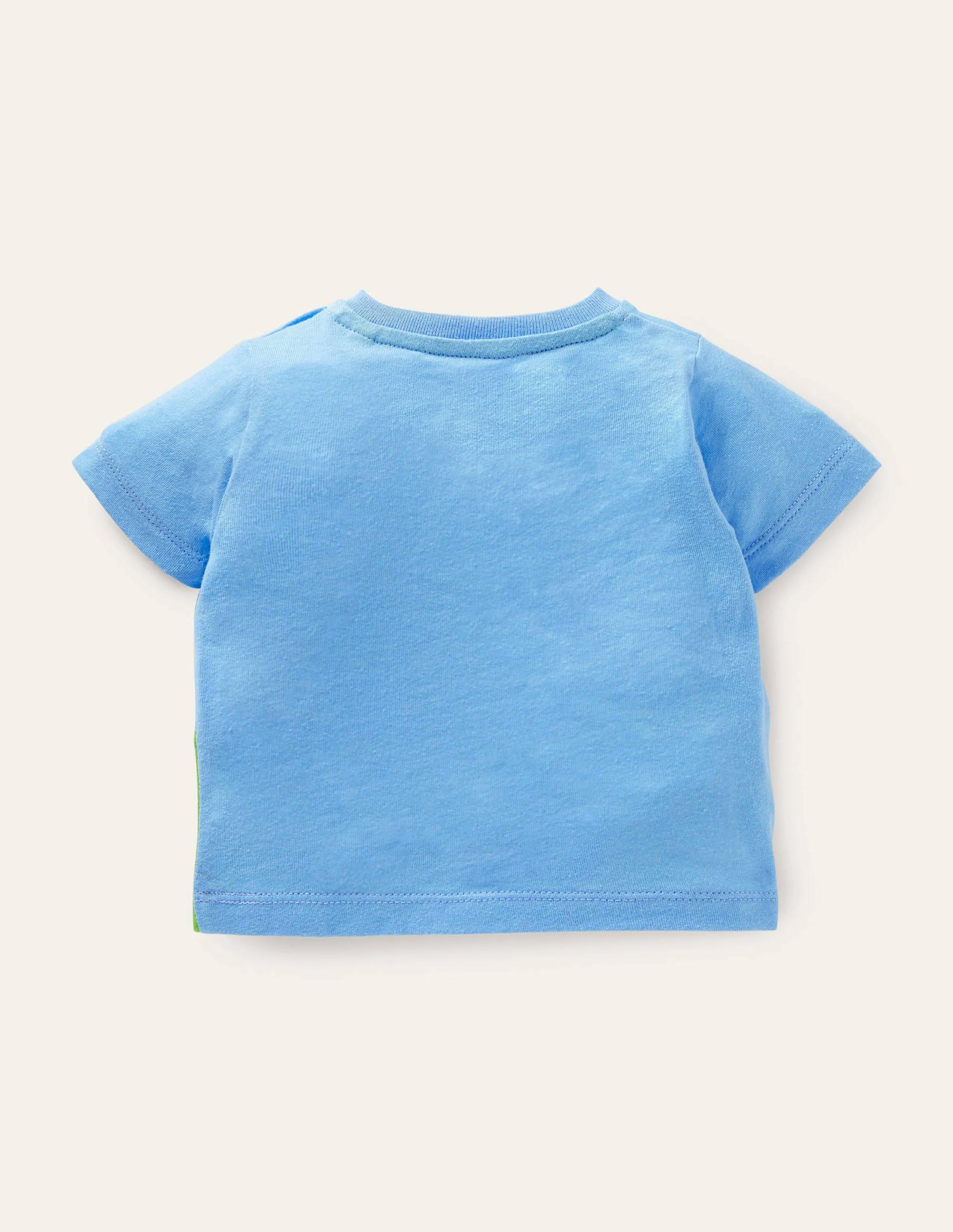 Jerseyoberteil mit Applikation-Helles Glockenblumenblau, Häschen - Image 2