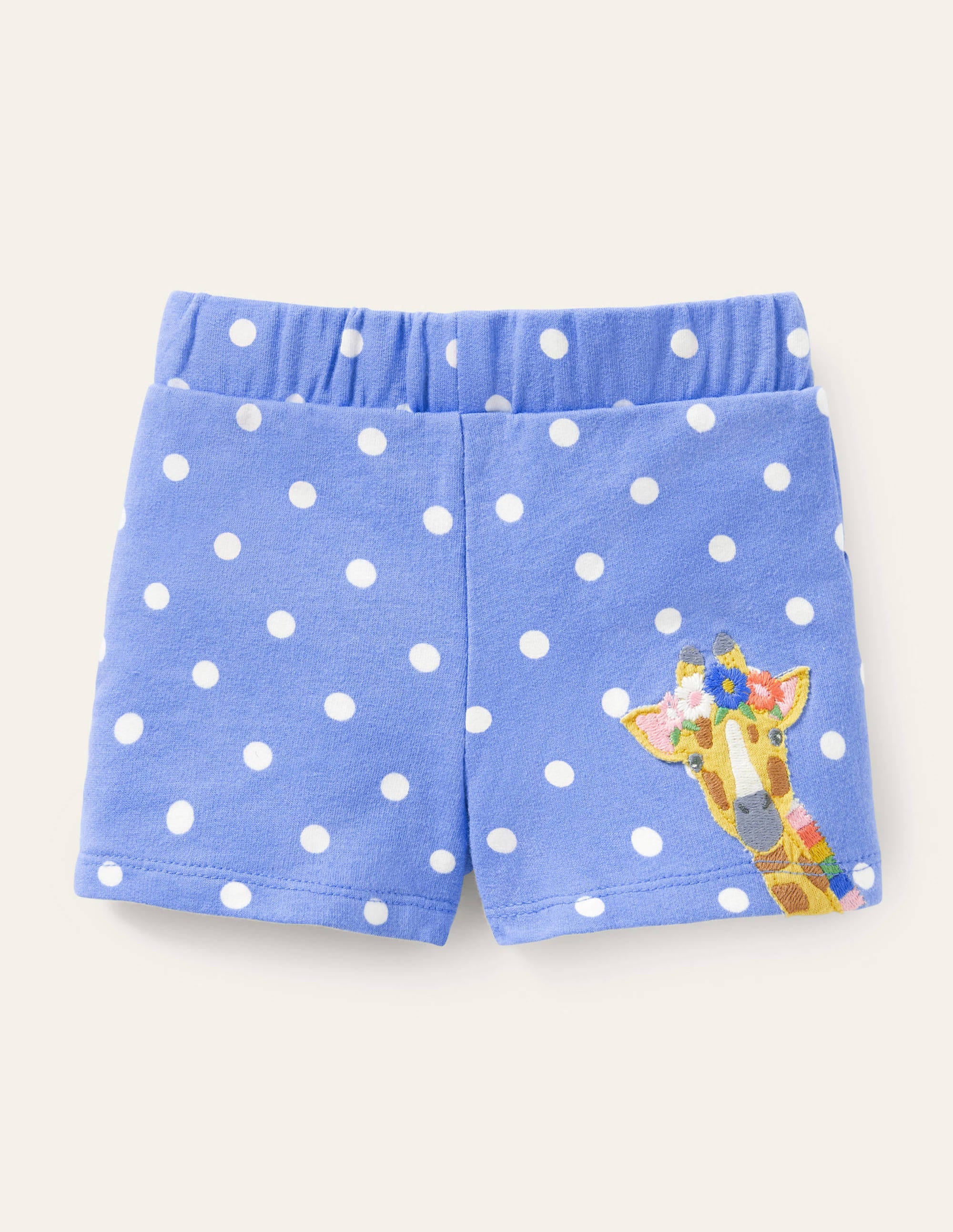 Jerseyshorts-Helles Glockenblumenblau, Pünktchen - Image 2